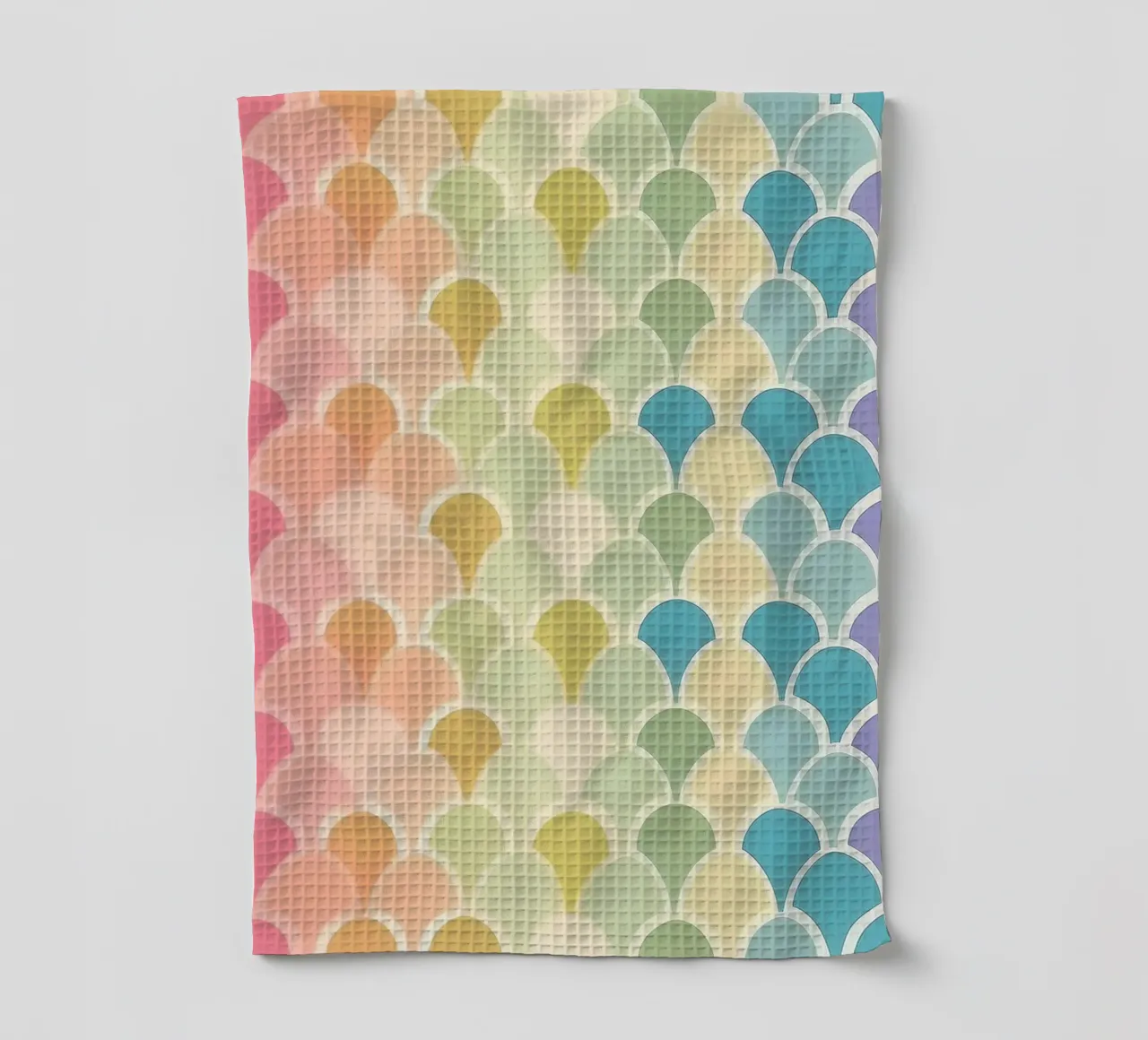 Pastel Rainbow Patterns : Un design fantaisiste pour chaque pièce torchon de HoneyDesignsByK