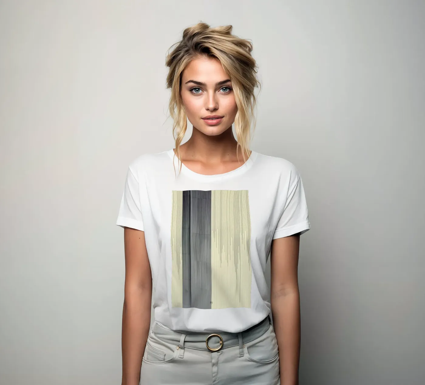 Gray t-shirt da donna da Nicolas Messaritis