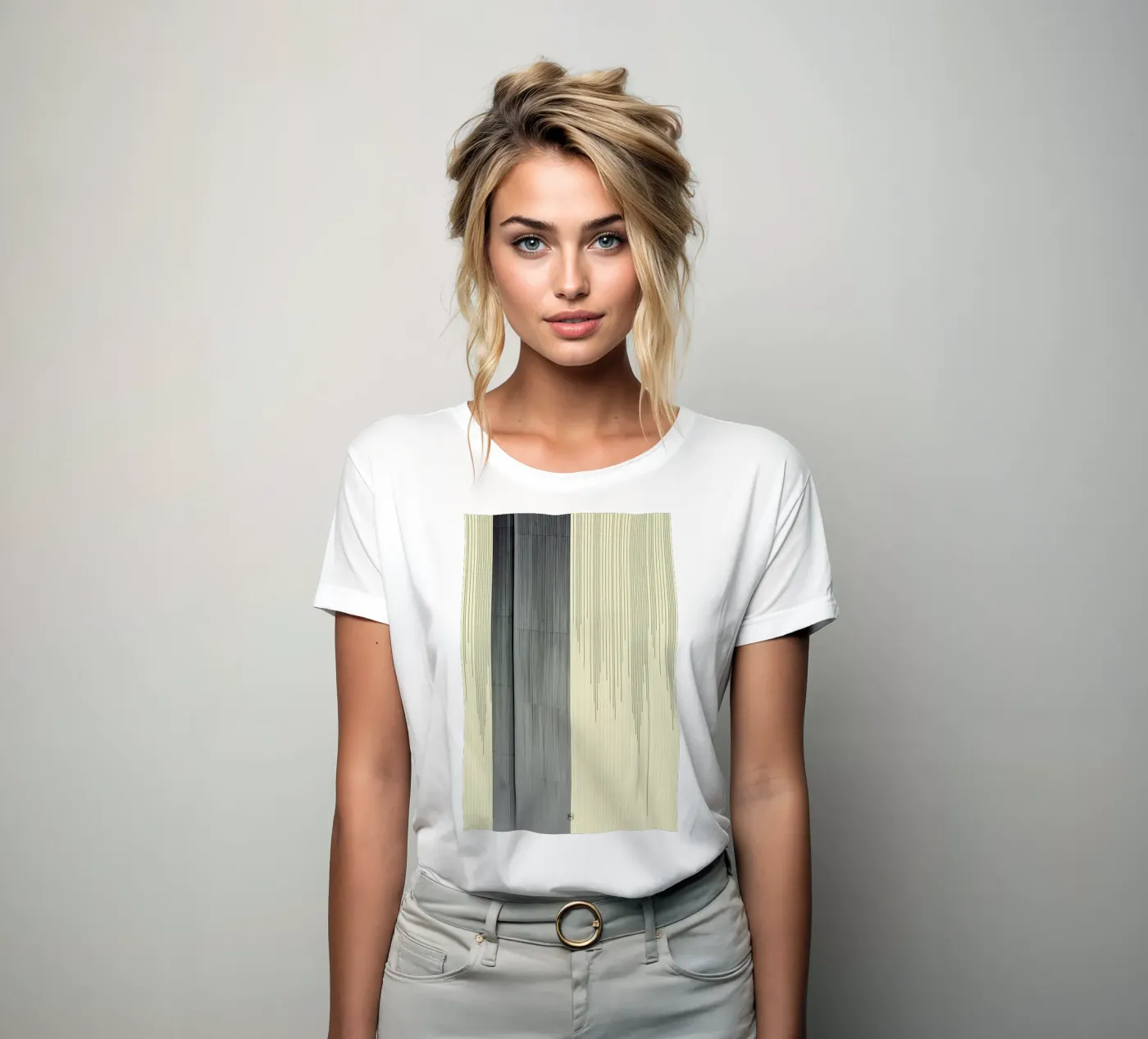 Gray t-shirt da donna da Nicolas Messaritis