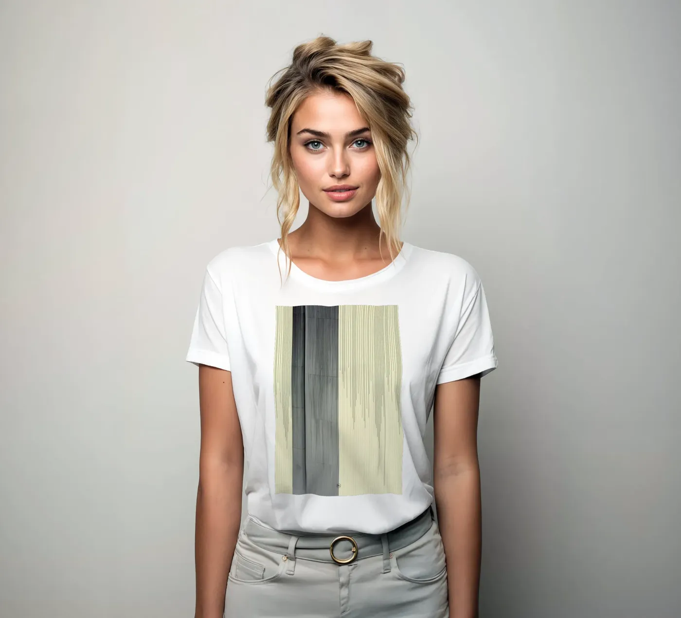 Gray t-shirt da donna da Nicolas Messaritis