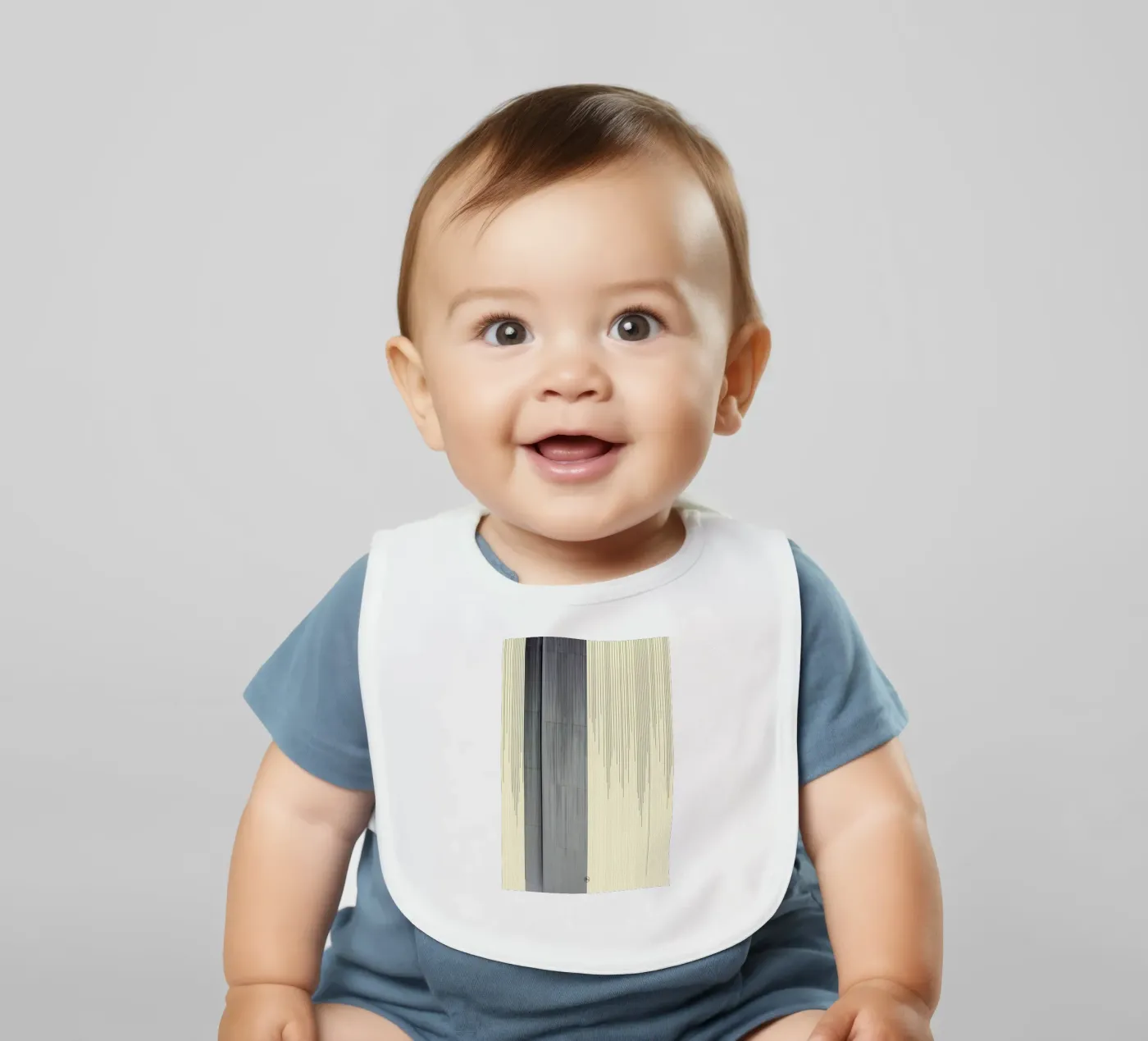 Gray Babylätzchen von Nicolas Messaritis