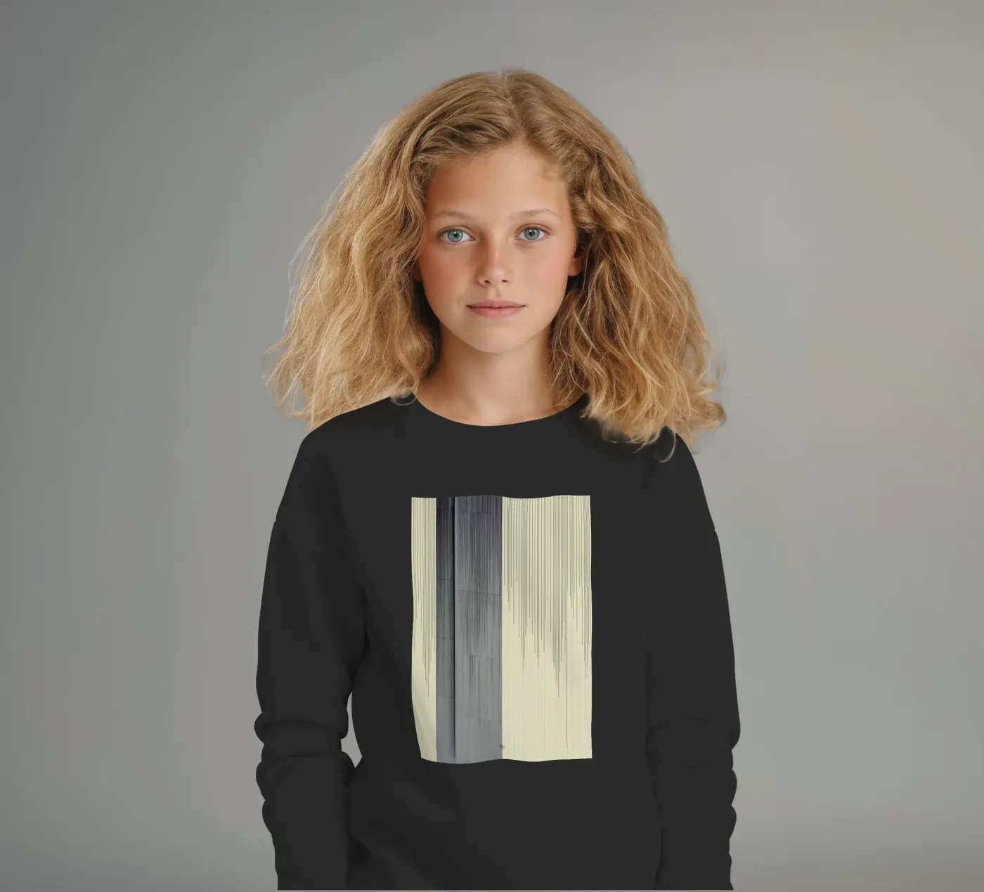 Gray kinder sweatshirt van Nicolas Messaritis