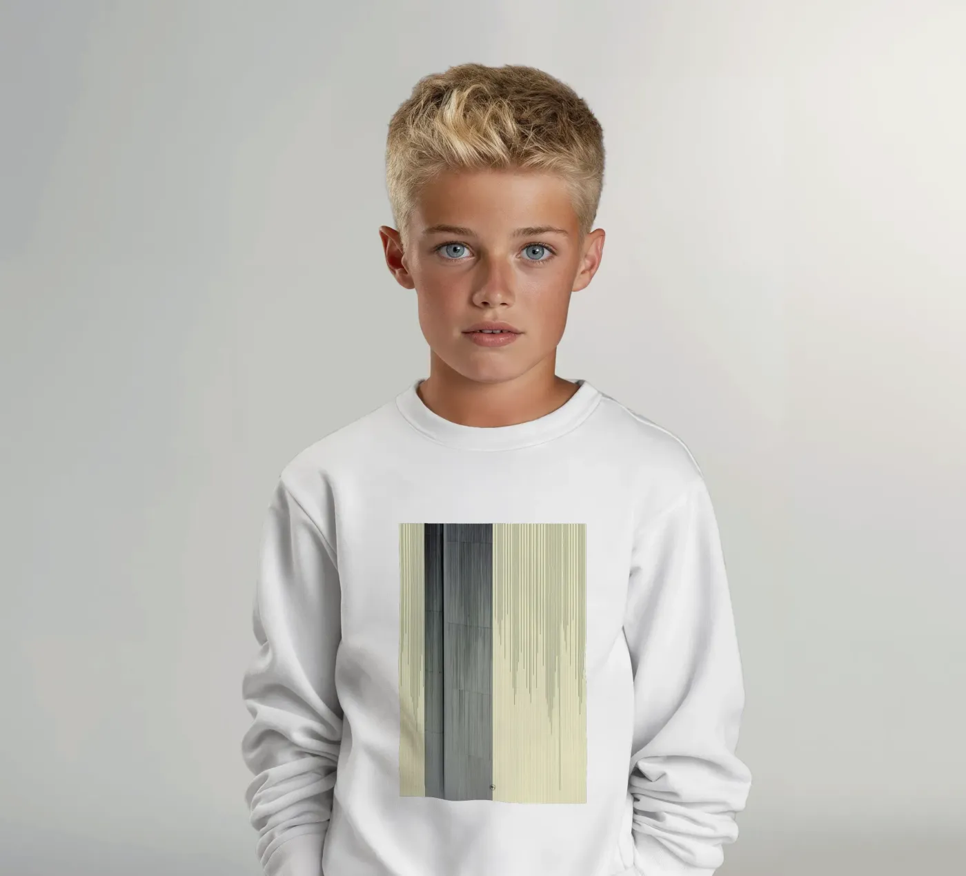 Gray kinder sweatshirt van Nicolas Messaritis
