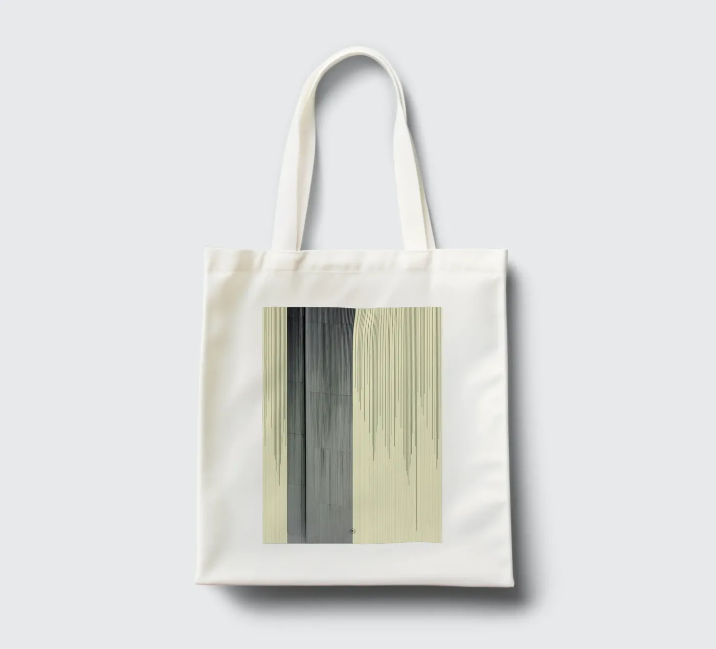 Gray jute draagtas van Nicolas Messaritis