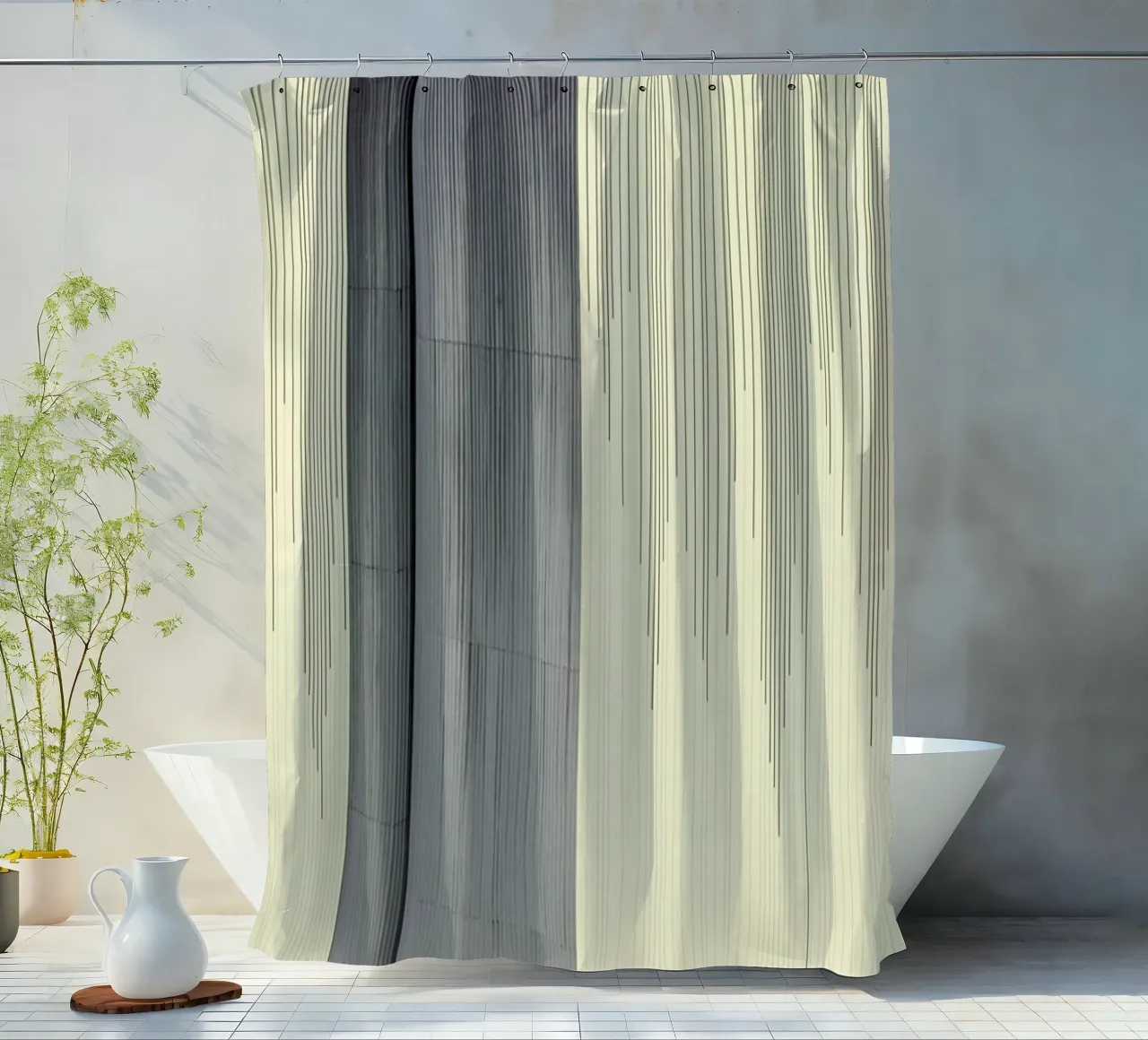 Gray douchegordijn van Nicolas Messaritis
