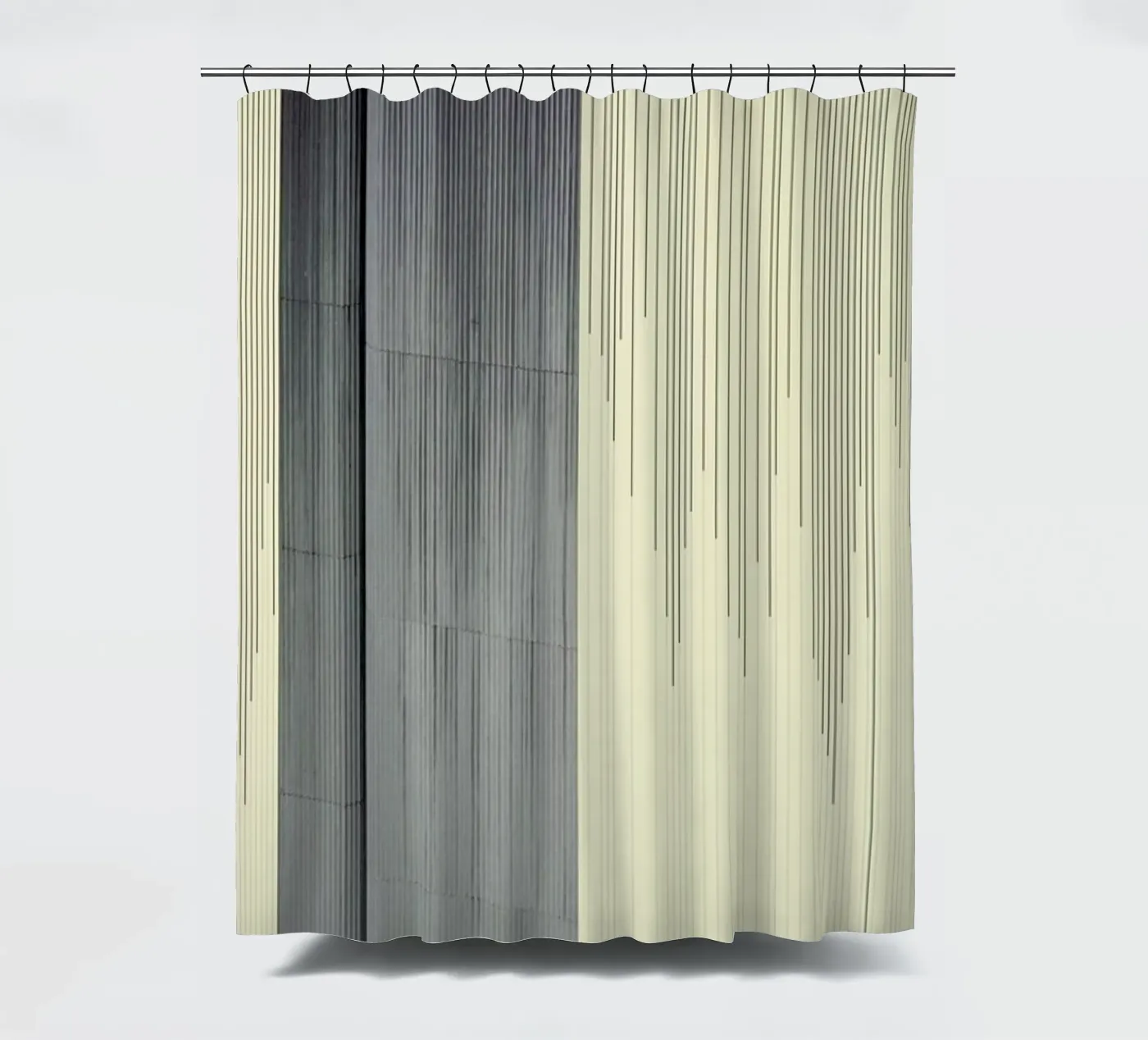 Gray Duschvorhang von Nicolas Messaritis