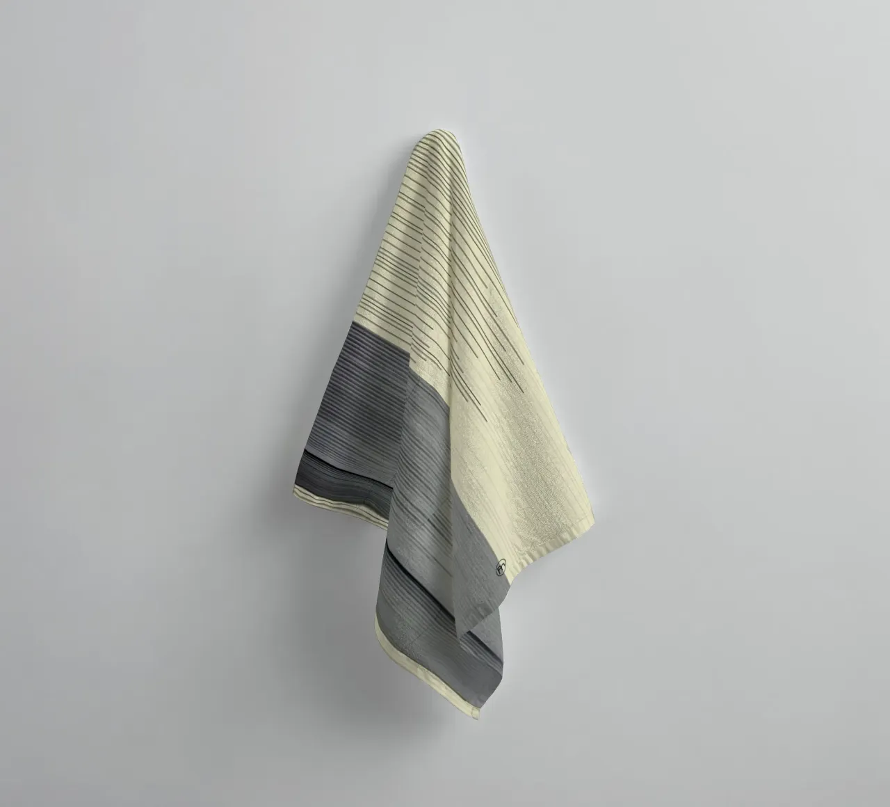 Gray towel by Nicolas Messaritis