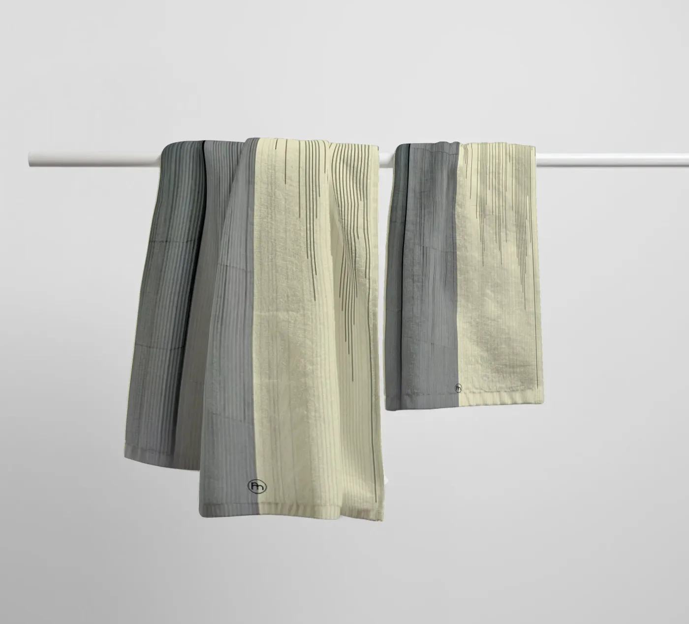 Gray badhanddoek van Nicolas Messaritis