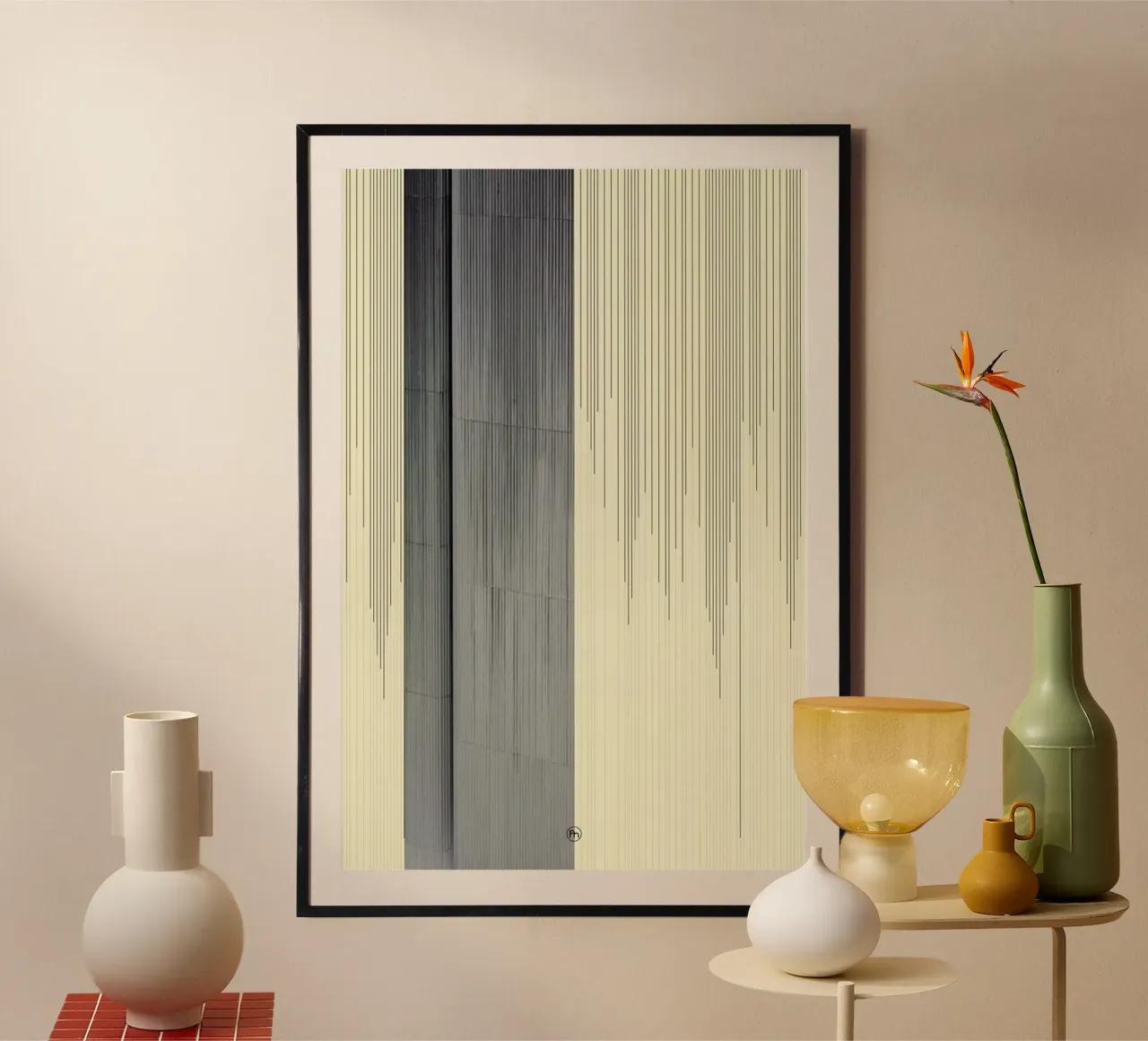 Gray poster con telaio in legno da Nicolas Messaritis