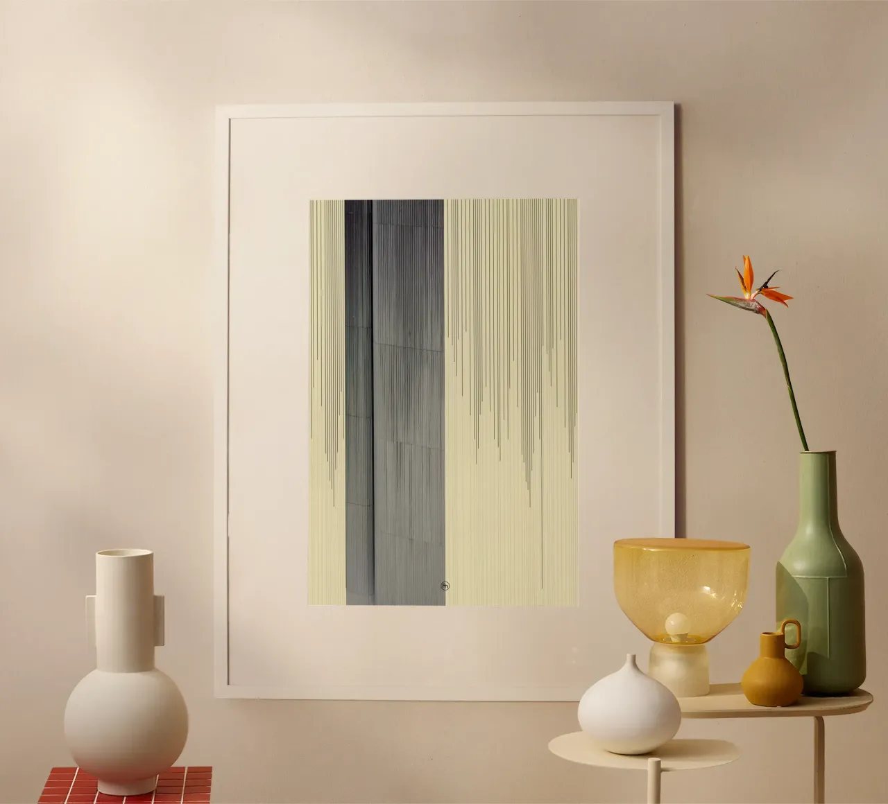 Gray poster con telaio in legno da Nicolas Messaritis