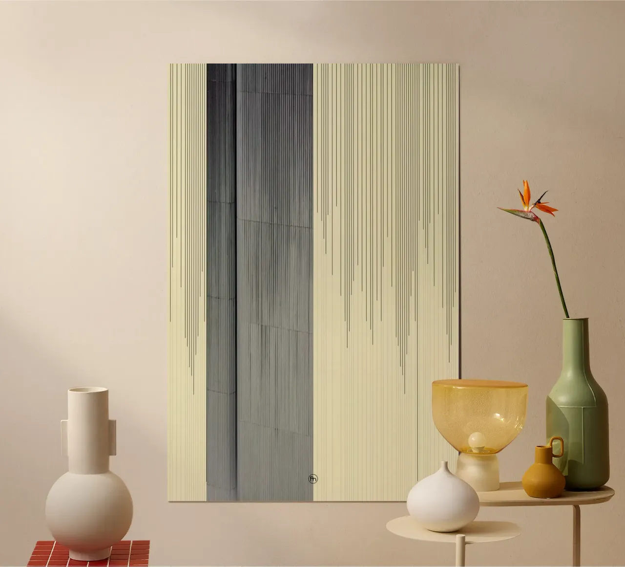Gray poster con telaio in legno da Nicolas Messaritis