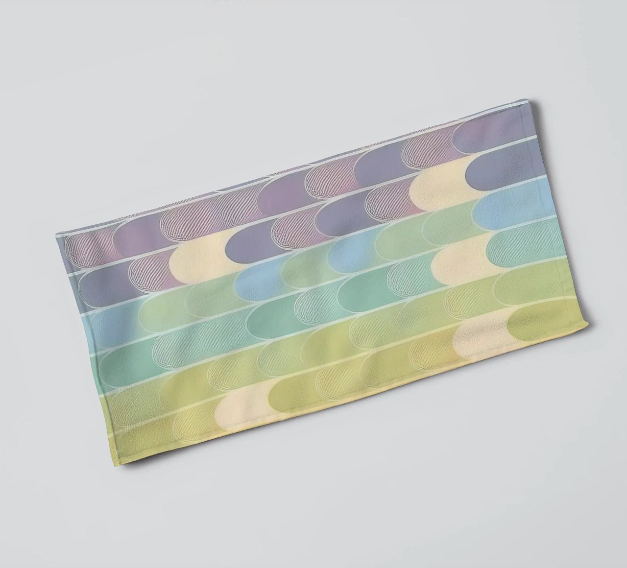 Pastellfarbene Regenbogenbögen mit Farbverlauf: Ein beruhigendes Kunstwerk Handtuch von HoneyDesignsByK