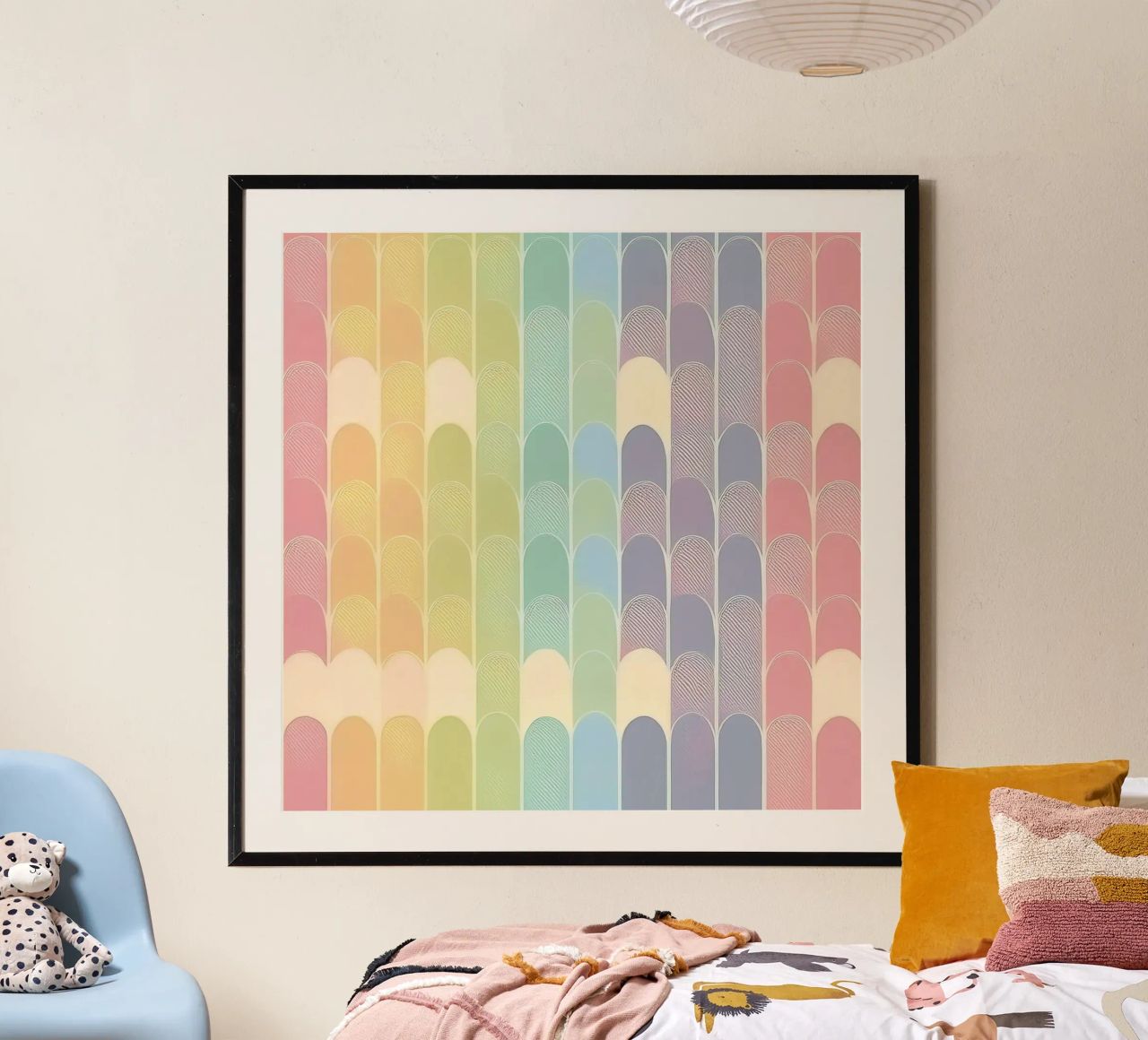 Pastellfarbene Regenbogenbögen mit Farbverlauf: Ein beruhigendes Kunstwerk Poster von HoneyDesignsByK