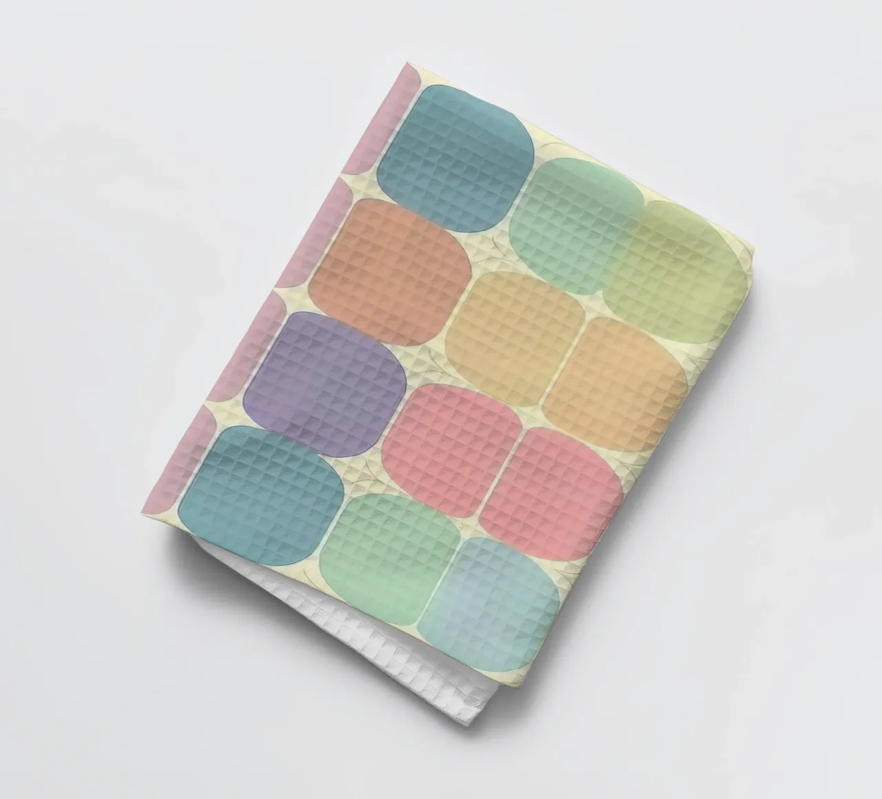 Retro Pastel Ovals: A Playful Pattern for Your Home tea towel by HoneyDesignsByK