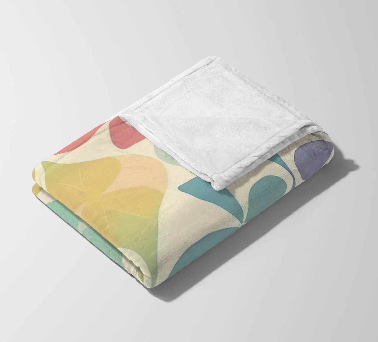 Moderner pastellfarbener Chevron-Regenbogen: Ein Statement Wandkunst Fleecedecke von HoneyDesignsByK