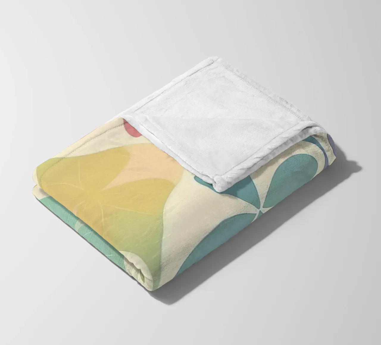 Moderno arcobaleno Chevron pastello: Un'opera d'arte da parete di grande effetto coperta in pile da HoneyDesignsByK