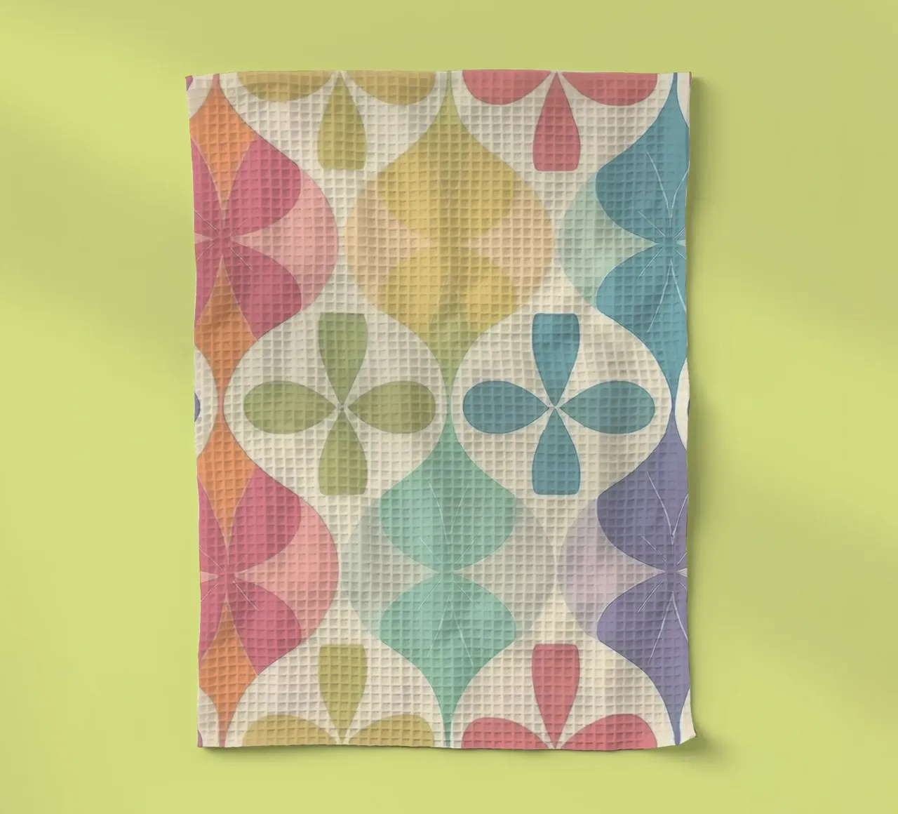 Moderno arcobaleno Chevron pastello: Un'opera d'arte da parete di grande effetto canovaccio da cucina da HoneyDesignsByK