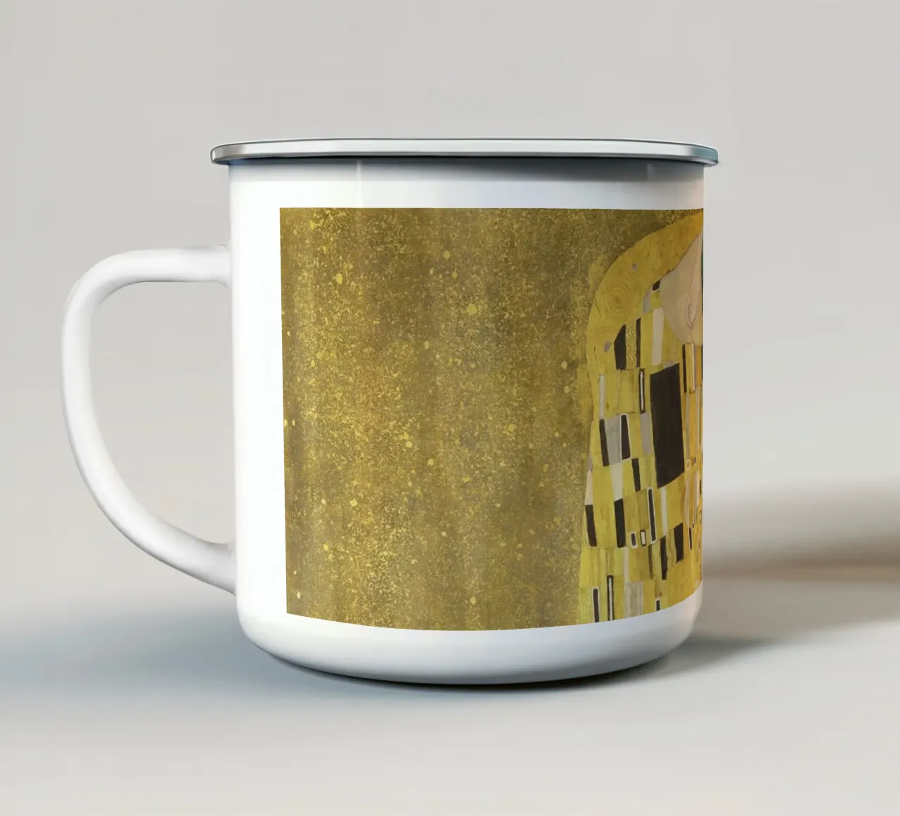 Gustav Klimt - The Kiss tazza in smalto da apoloprints