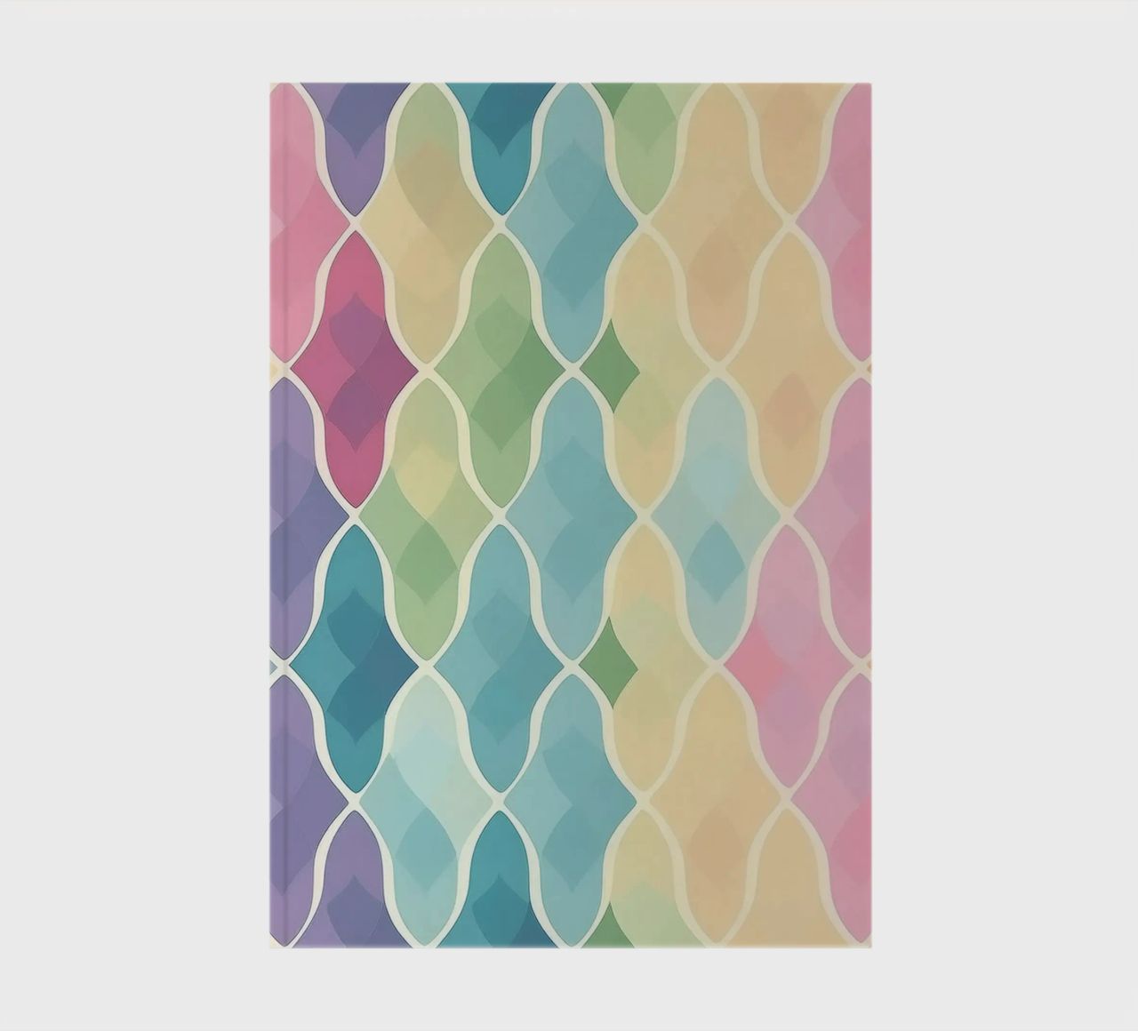 Soft Pastel Rainbow Scales Pattern for Dreamy Interiors notebook by HoneyDesignsByK