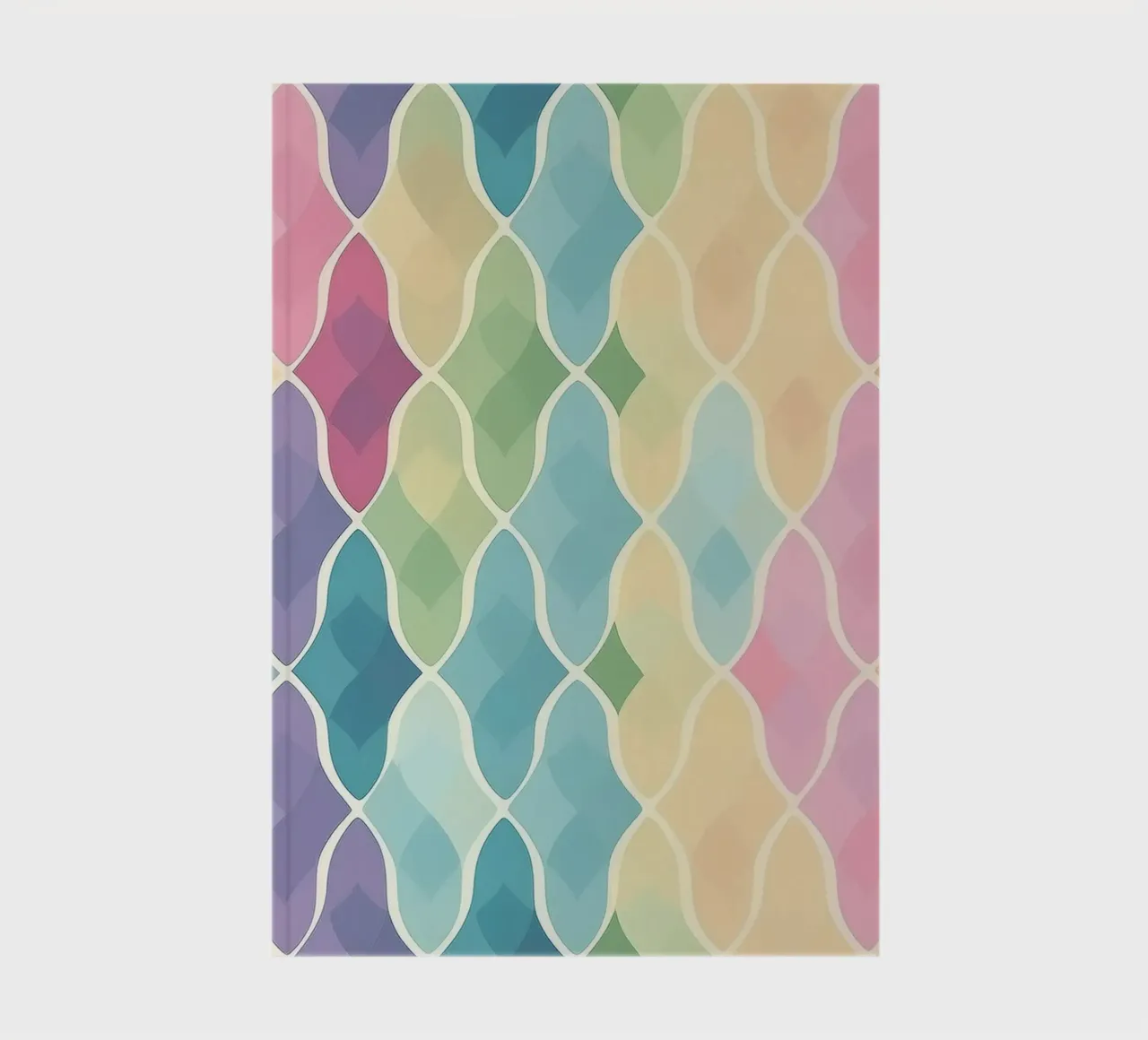Morbido motivo a squame arcobaleno pastello per interni da sogno diario da HoneyDesignsByK