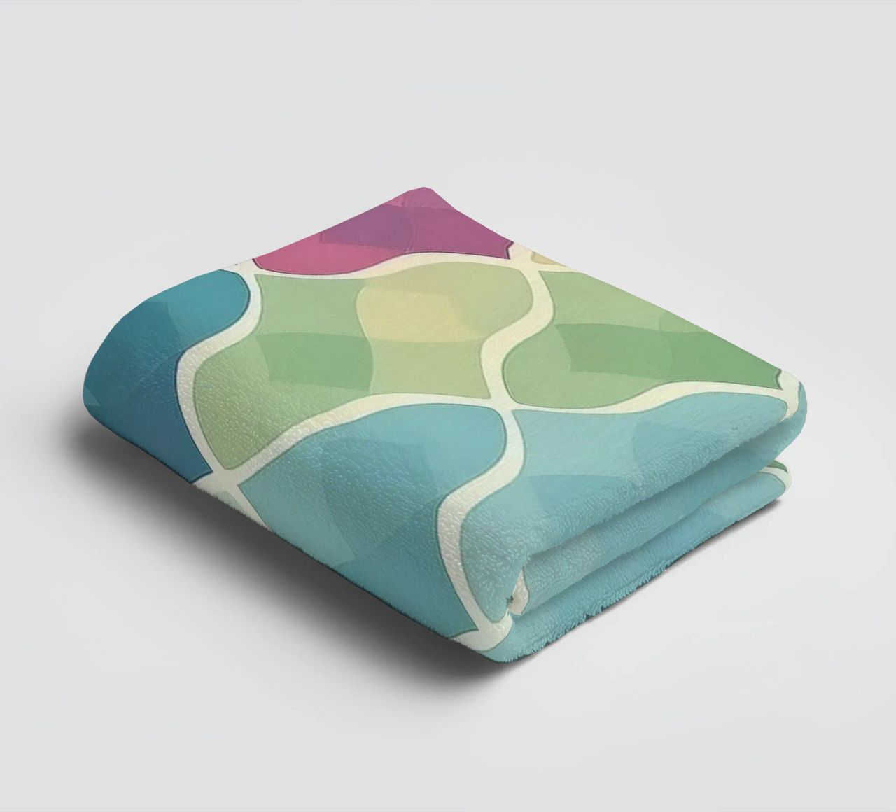 Soft Pastel Rainbow Scales Pattern for Dreamy Interiors towel by HoneyDesignsByK