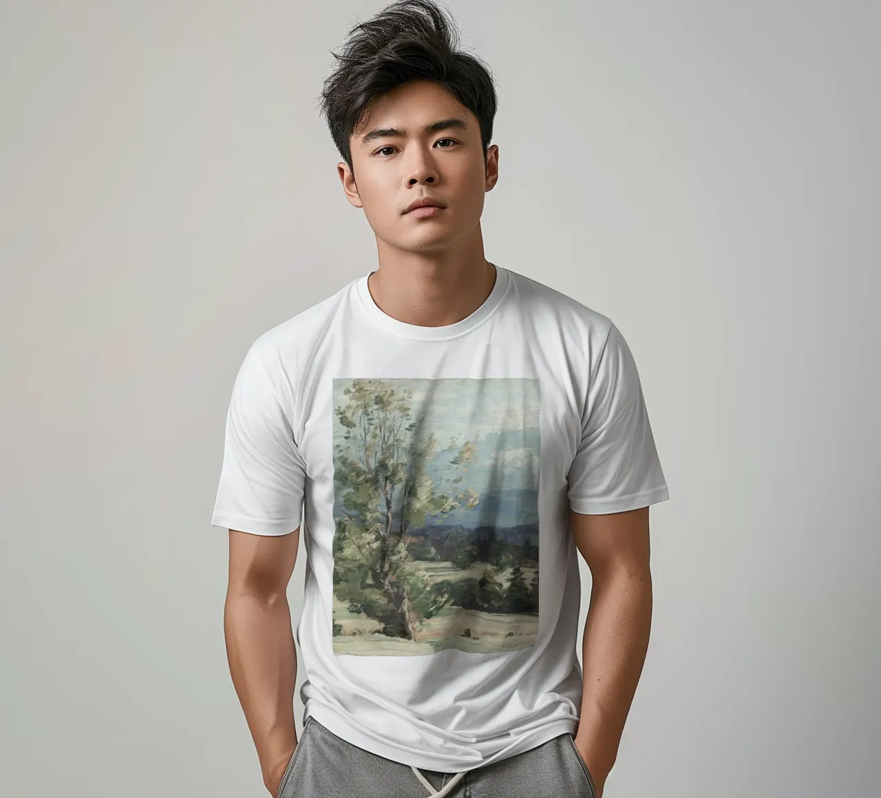 Pine Tree Landscape t-shirt da apoloprints
