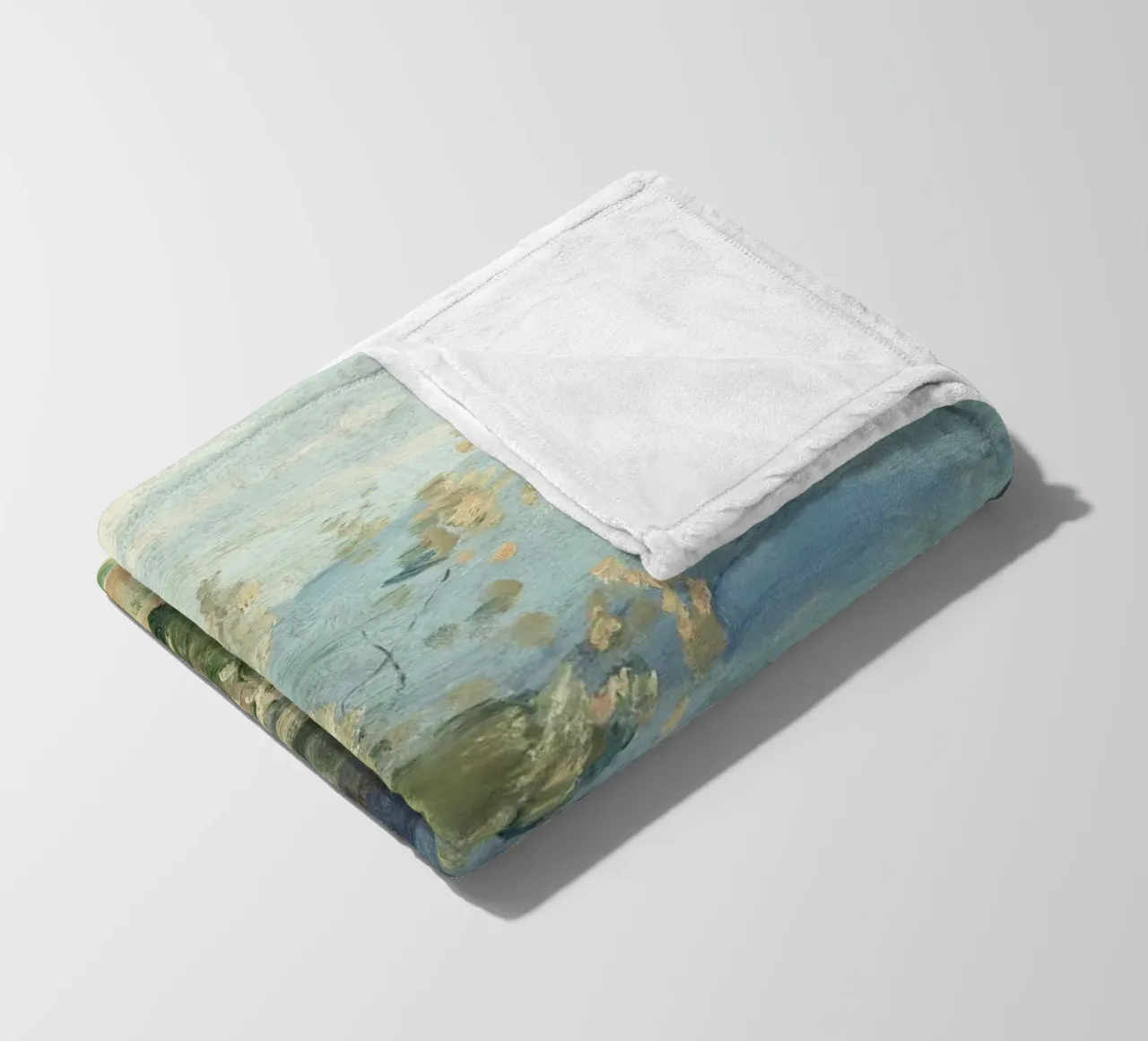 Pine Tree Landscape Fleecedecke von Apolo Prints