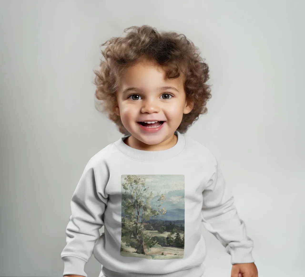 Pine Tree Landscape felpa neonato da apoloprints