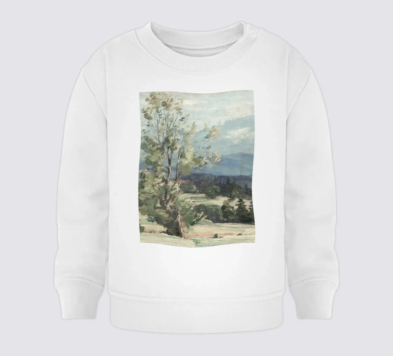 Pine Tree Landscape felpa neonato da apoloprints