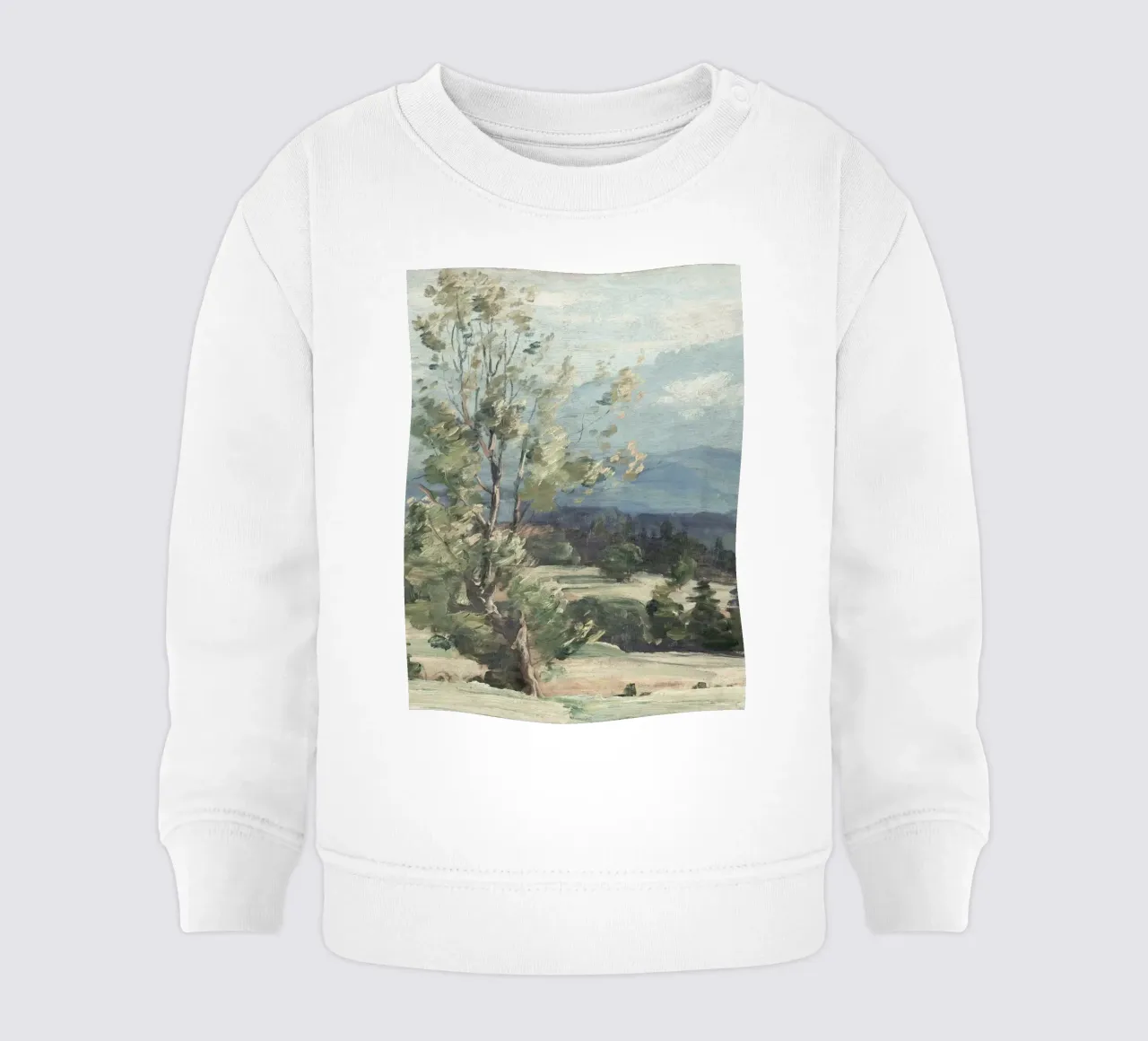 Pine Tree Landscape felpa neonato da apoloprints