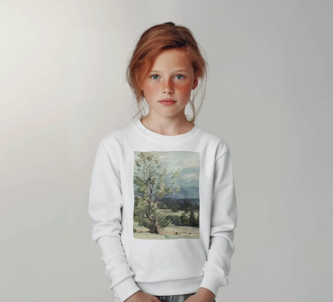 Pine Tree Landscape felpa bambino da apoloprints