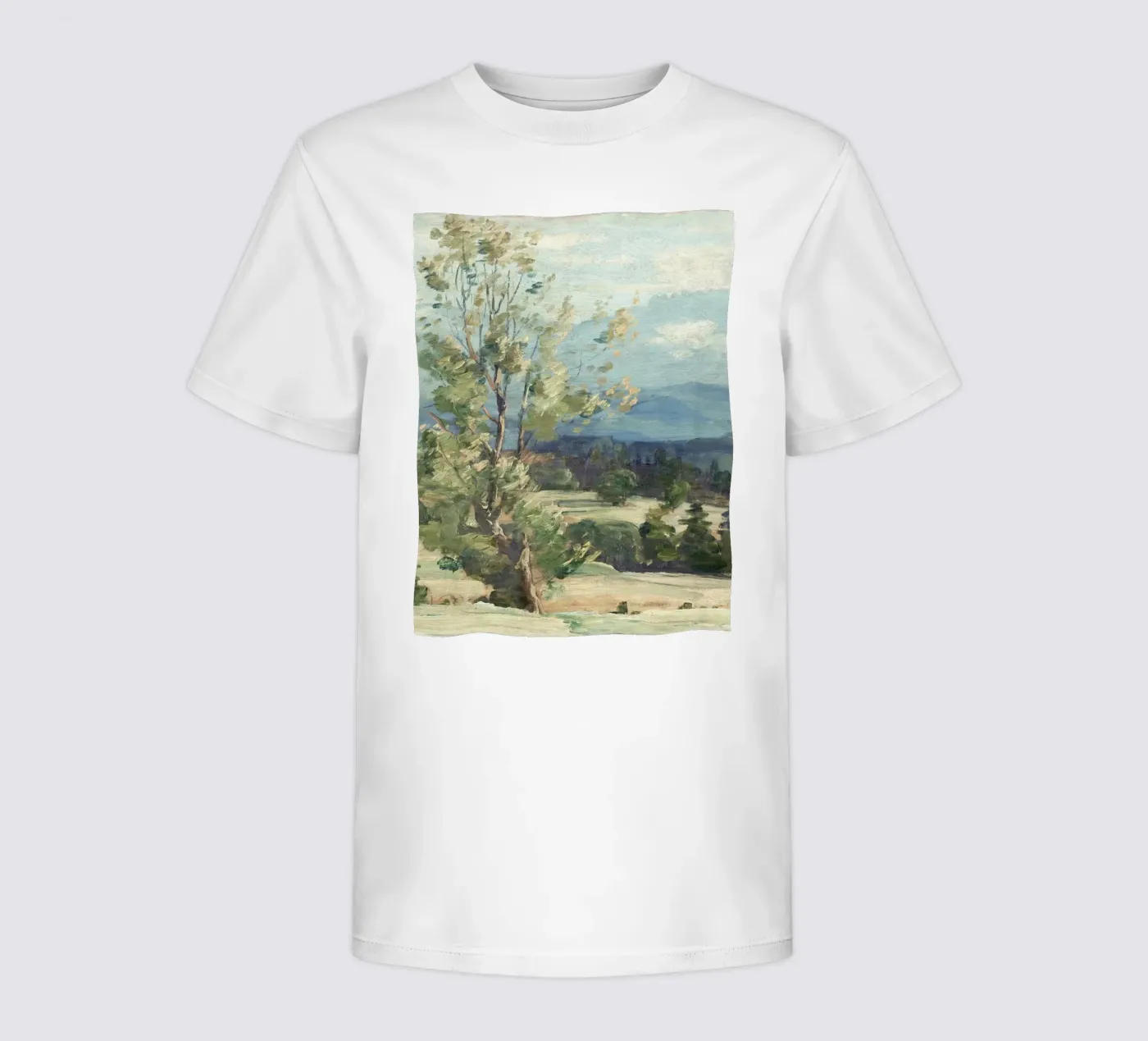 Pine Tree Landscape Kinder T-Shirt von Apolo Prints