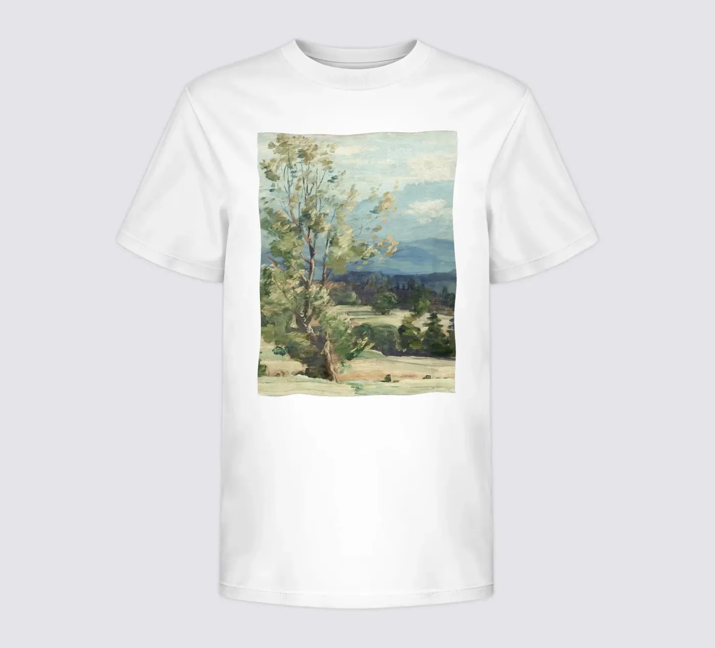 Pine Tree Landscape Kinder T-Shirt von Apolo Prints