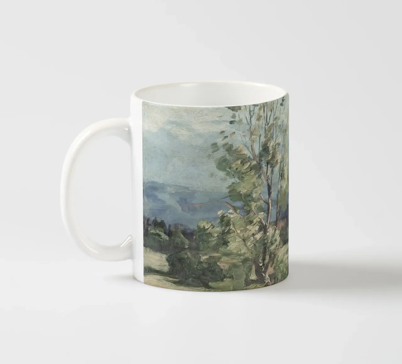 Pine Tree Landscape tazza in ceramica da apoloprints