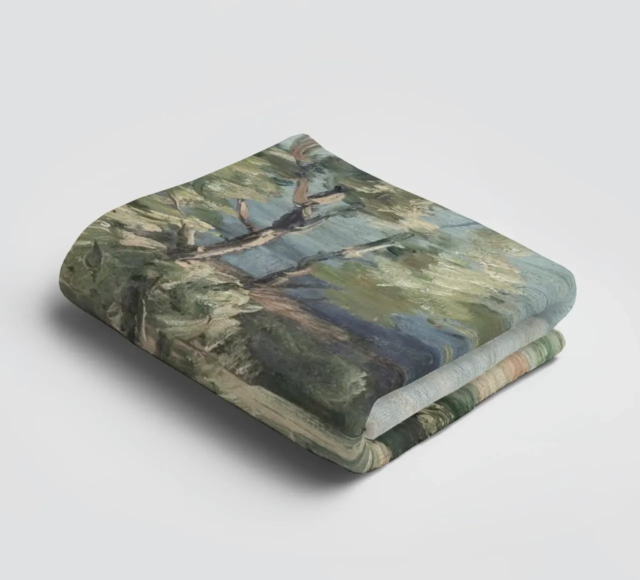 Pine Tree Landscape asciugamano da bagno da apoloprints