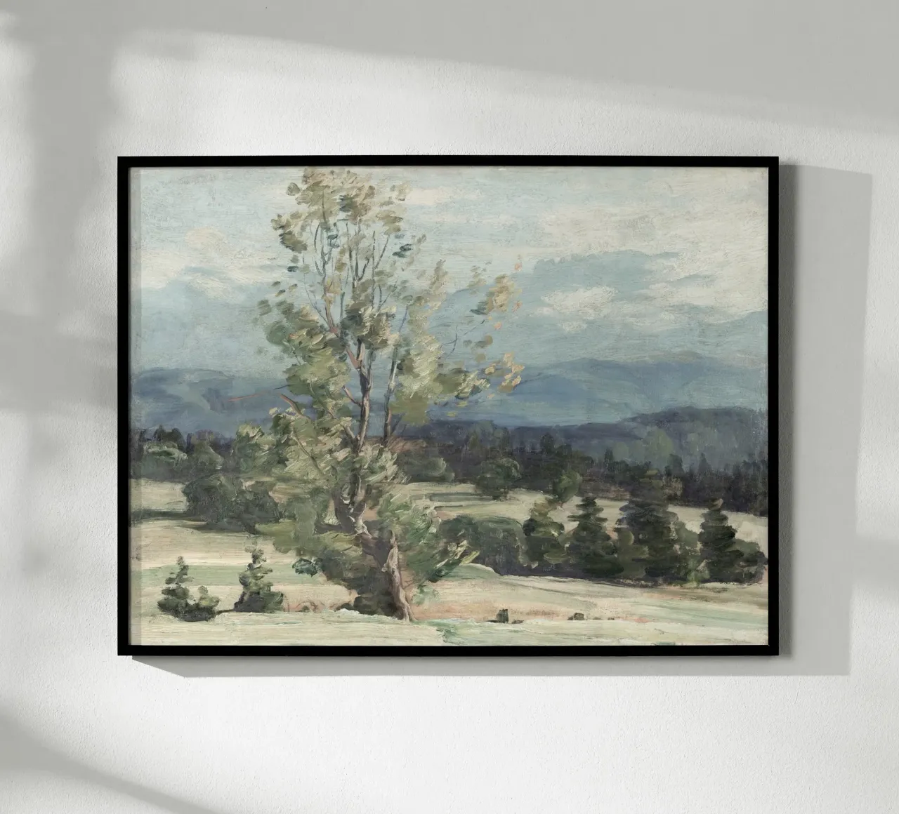 Pine Tree Landscape poster van apoloprints