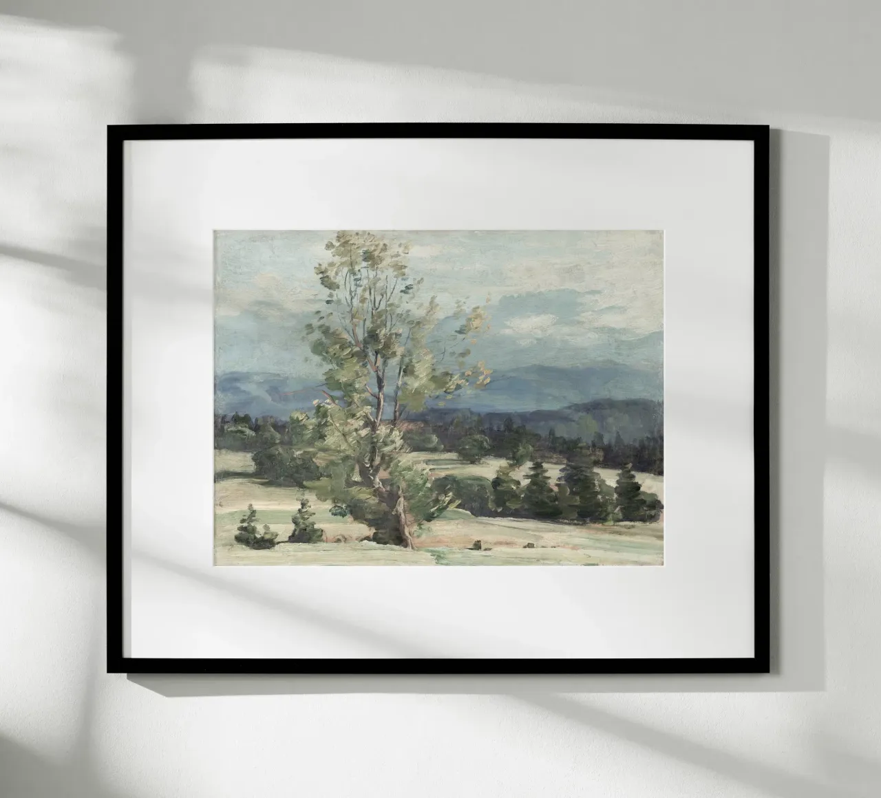 Pine Tree Landscape poster van apoloprints