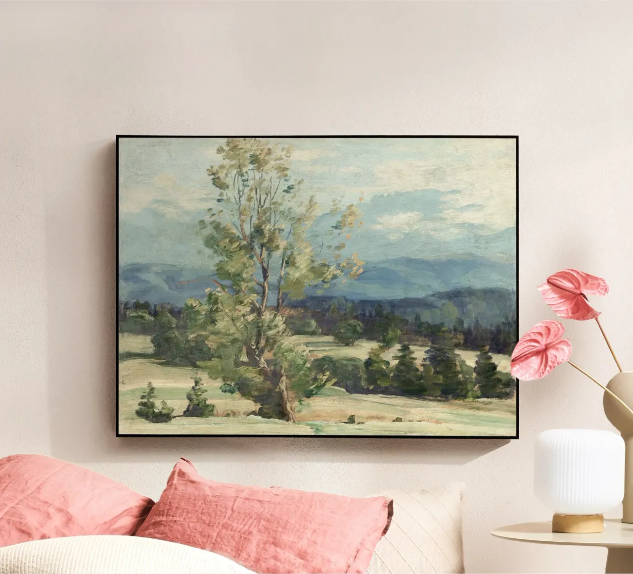 Pine Tree Landscape Acryl-Glas von apoloprints