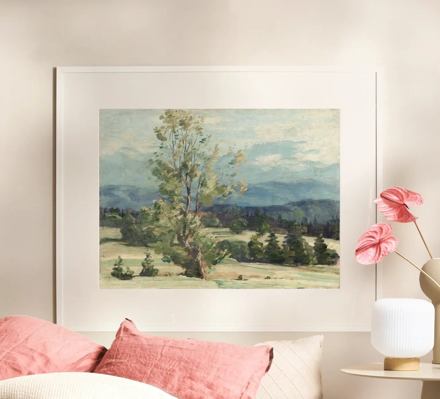 Pine Tree Landscape poster de Apolo Prints