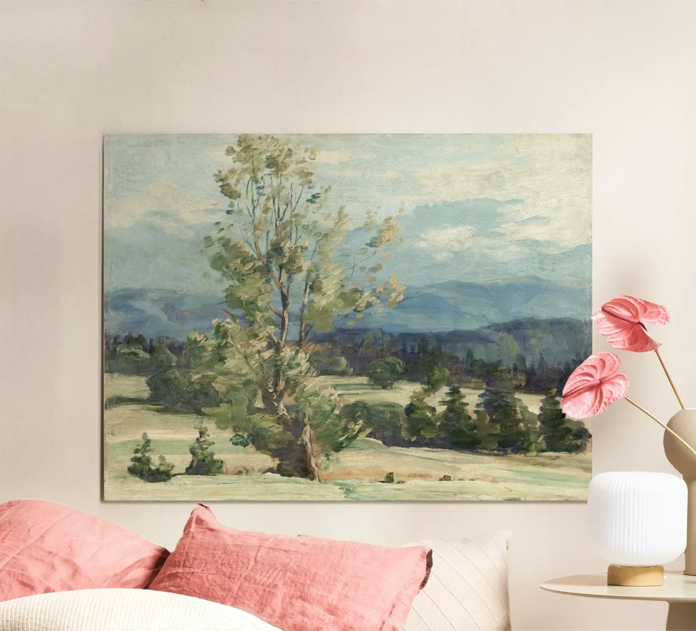 Pine Tree Landscape poster de Apolo Prints