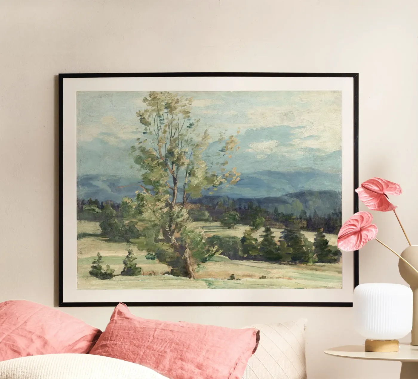 Pine Tree Landscape poster de Apolo Prints