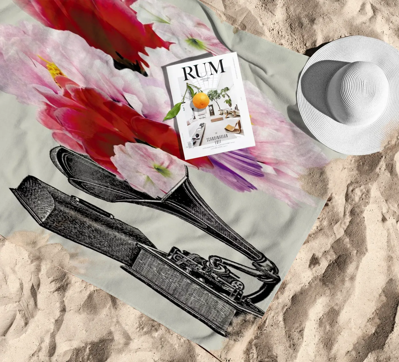 Blumophon beach towel by Amy & Kurt