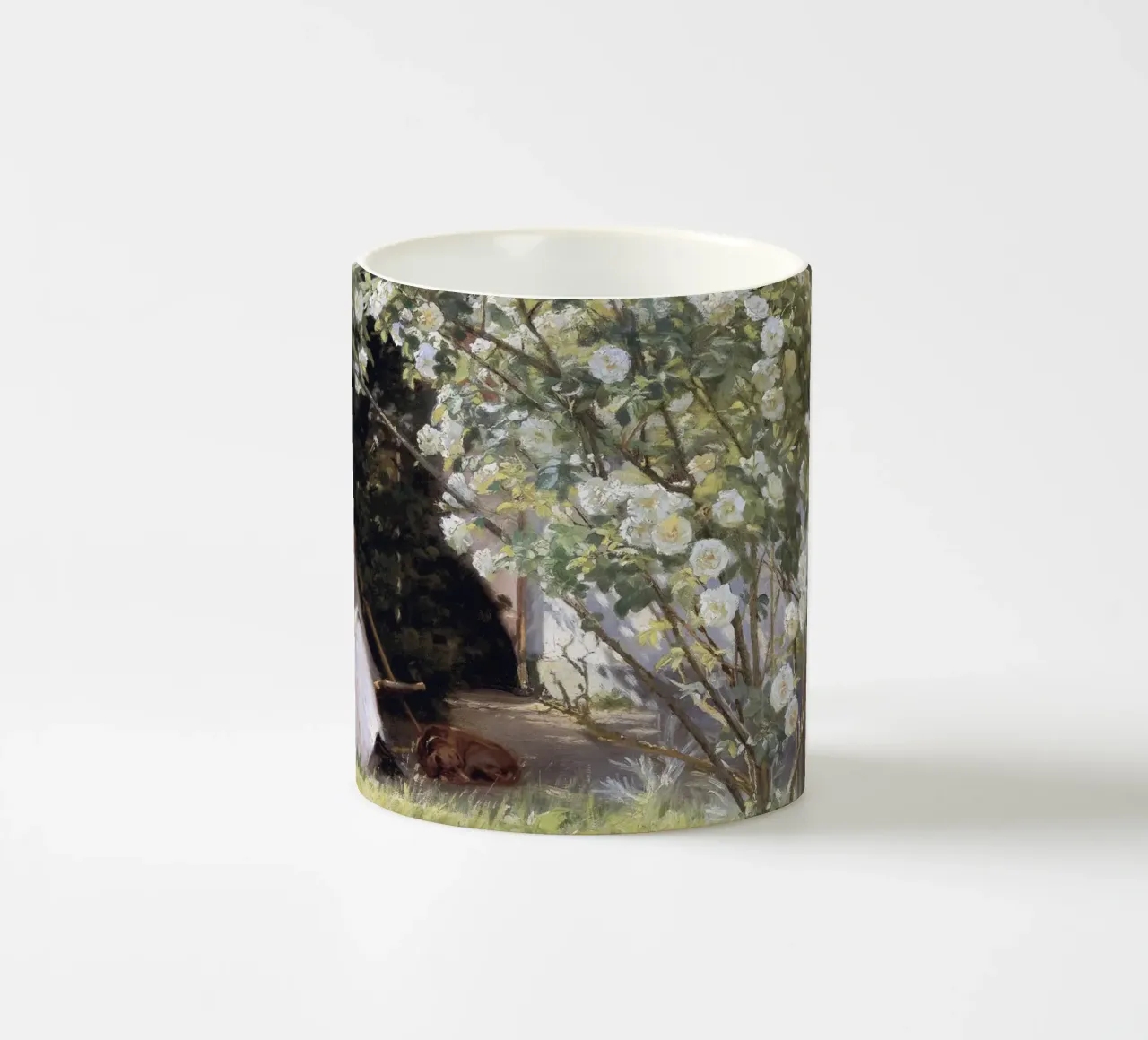 Roses by Peder Severin Krøyer tazza in ceramica da apoloprints