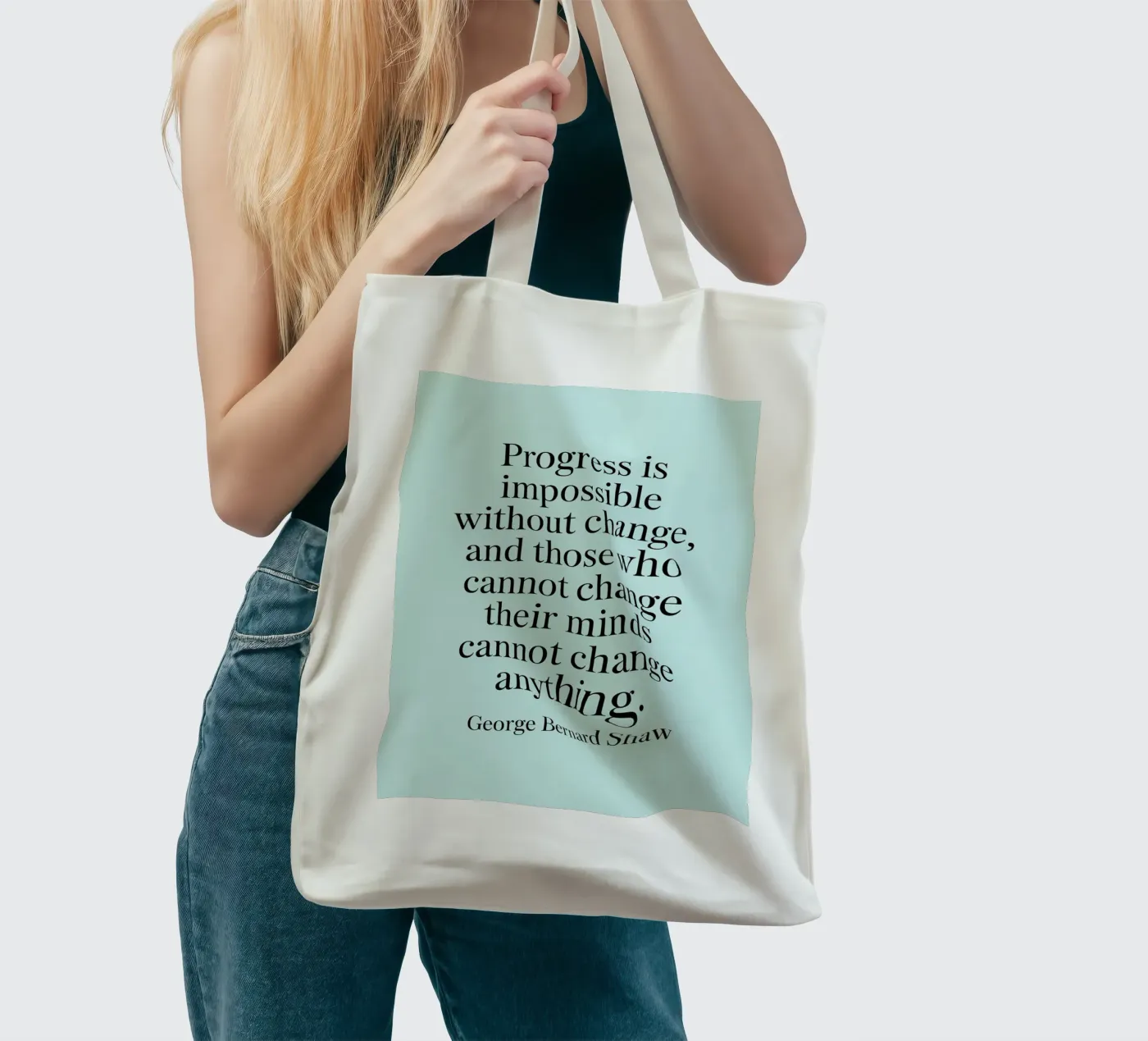 progress is impossible tote bag by logic
