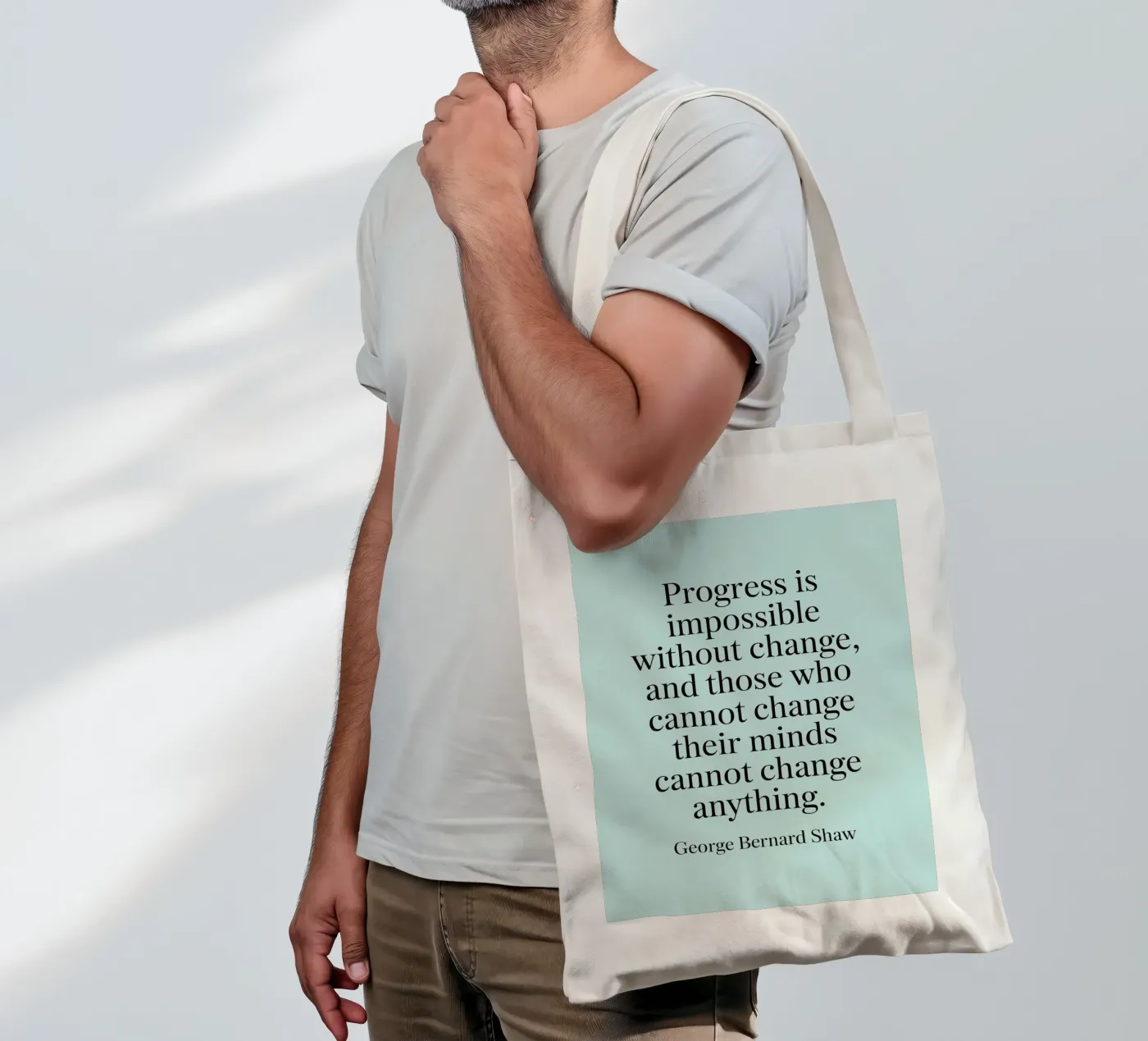 progress is impossible tote bag by logic