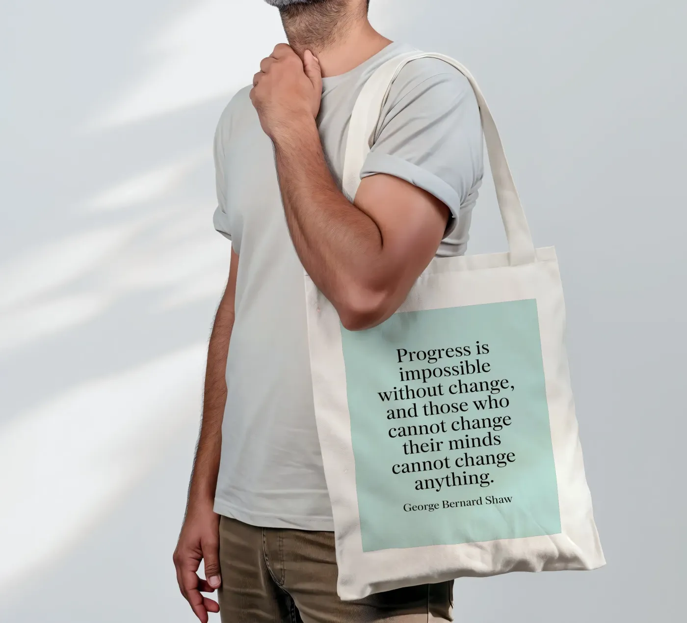 progress is impossible tote bag by logic