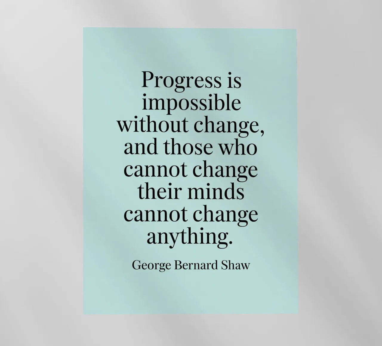 vooruitgang is onmogelijk backlit folie van logic