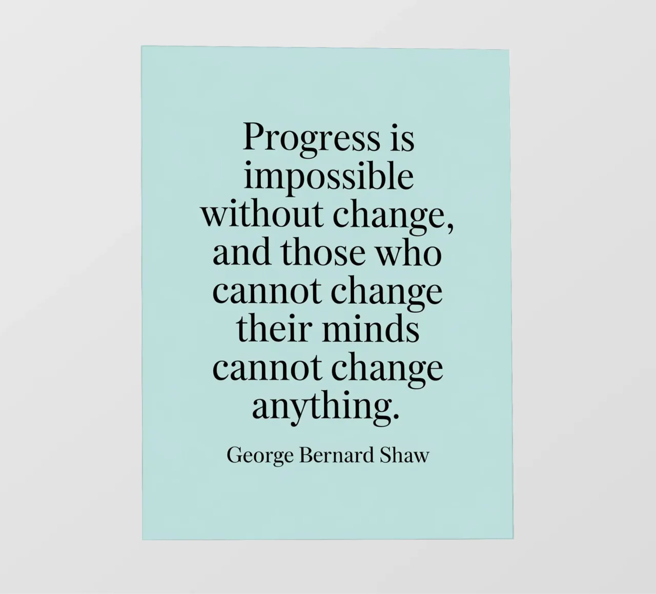 vooruitgang is onmogelijk backlit folie van logic