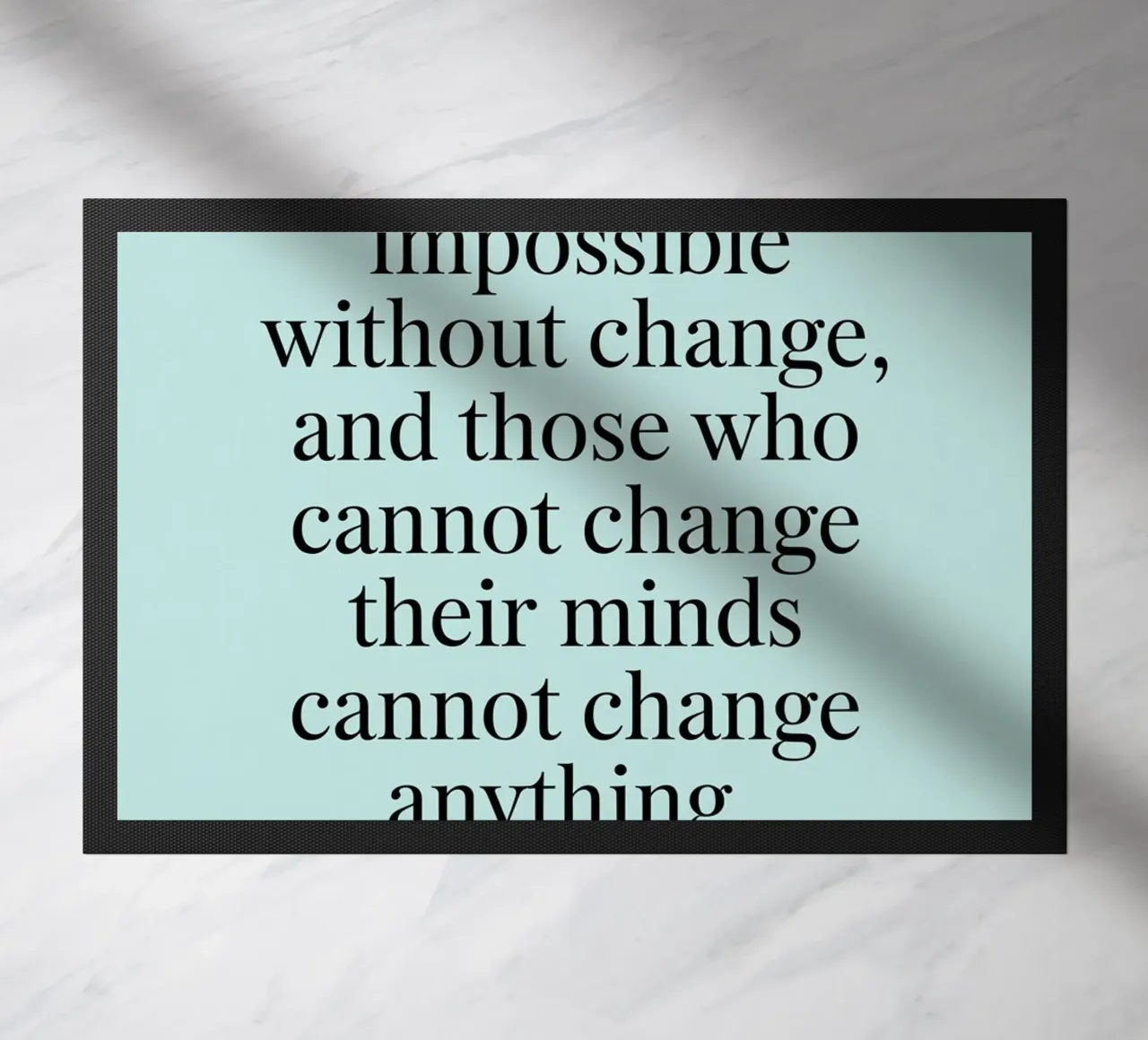 progress is impossible Fußmatte von logic