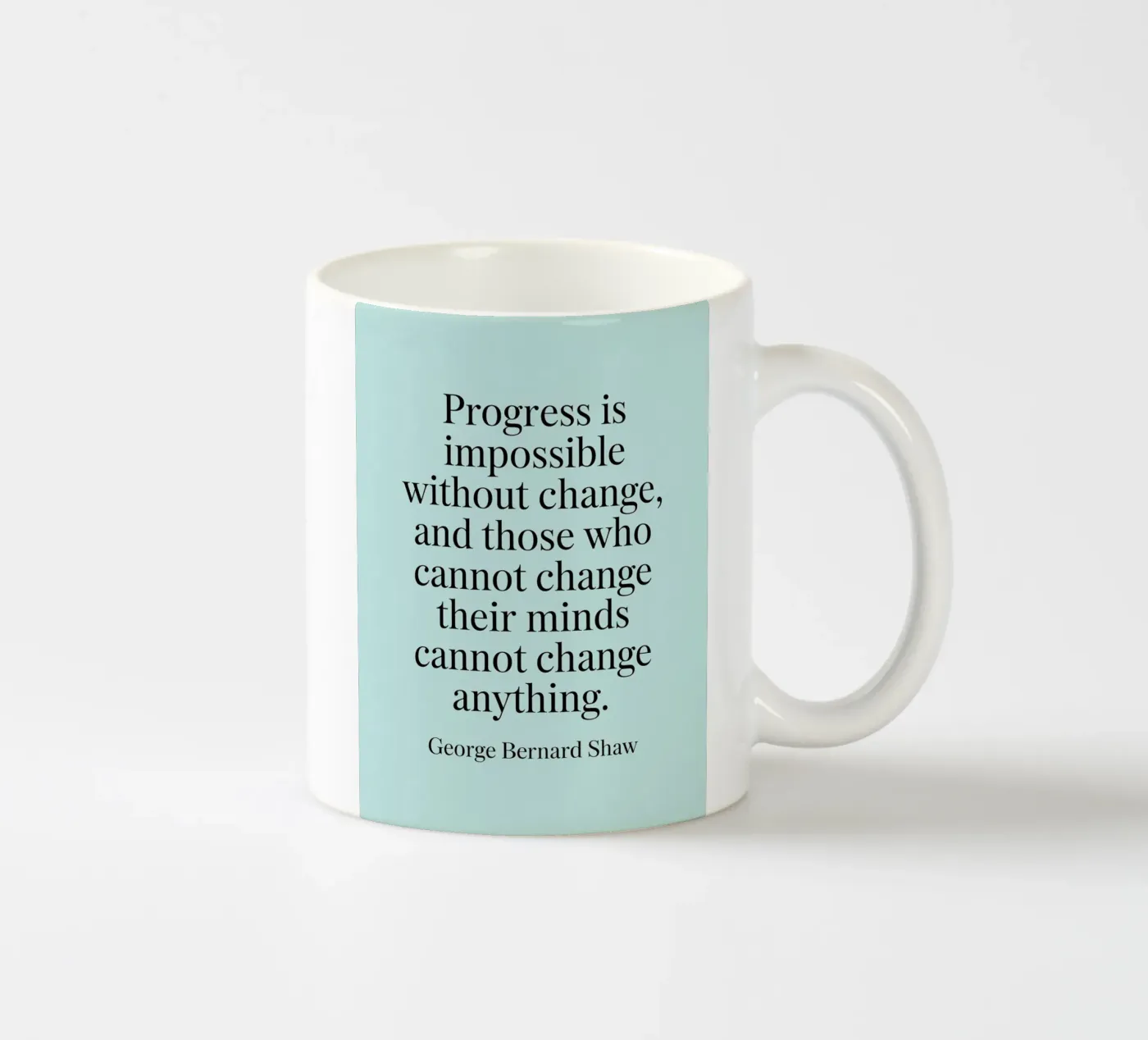 progress is impossible ceramic mug by logic